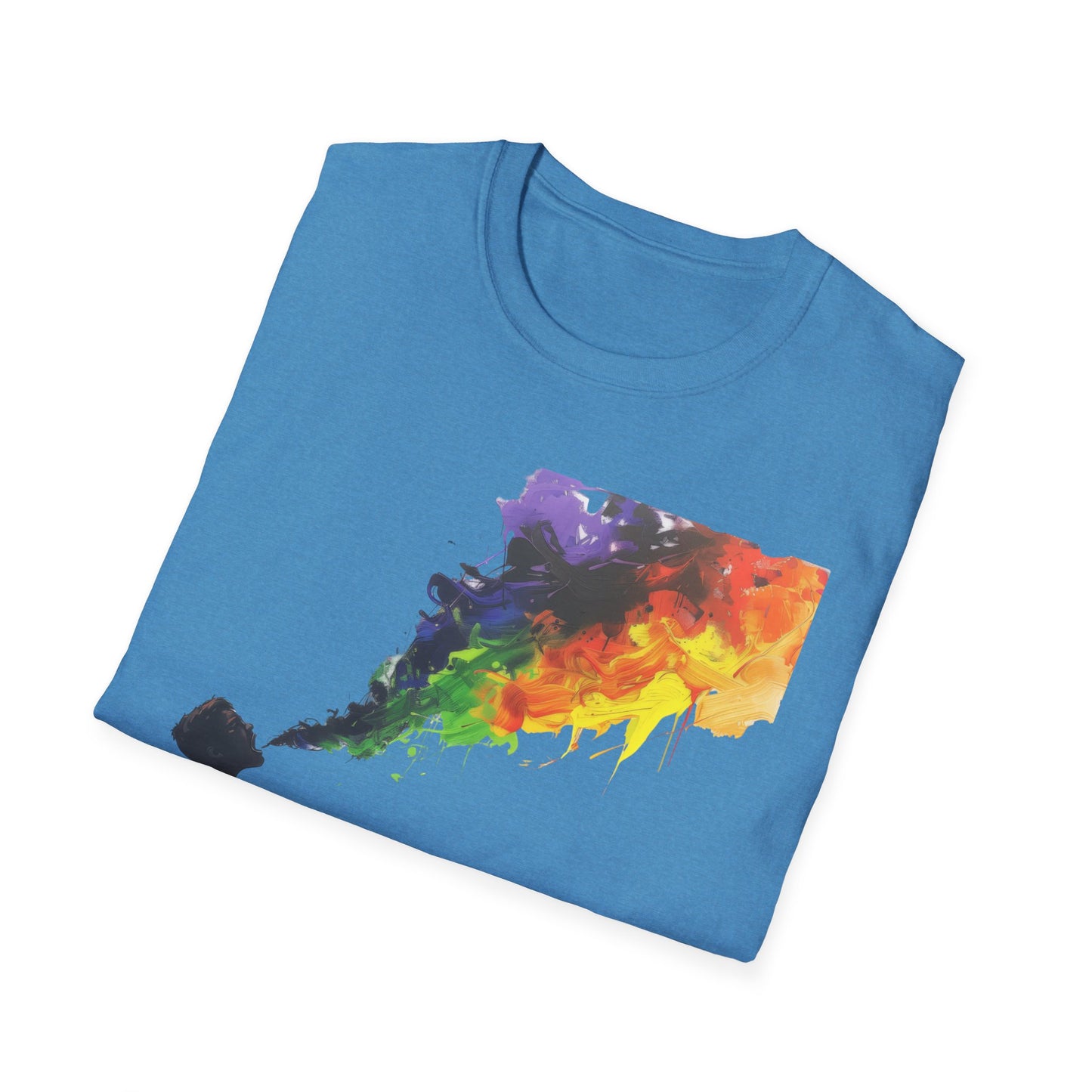 Rainbow Breath - Unisex Softstyle T-Shirt