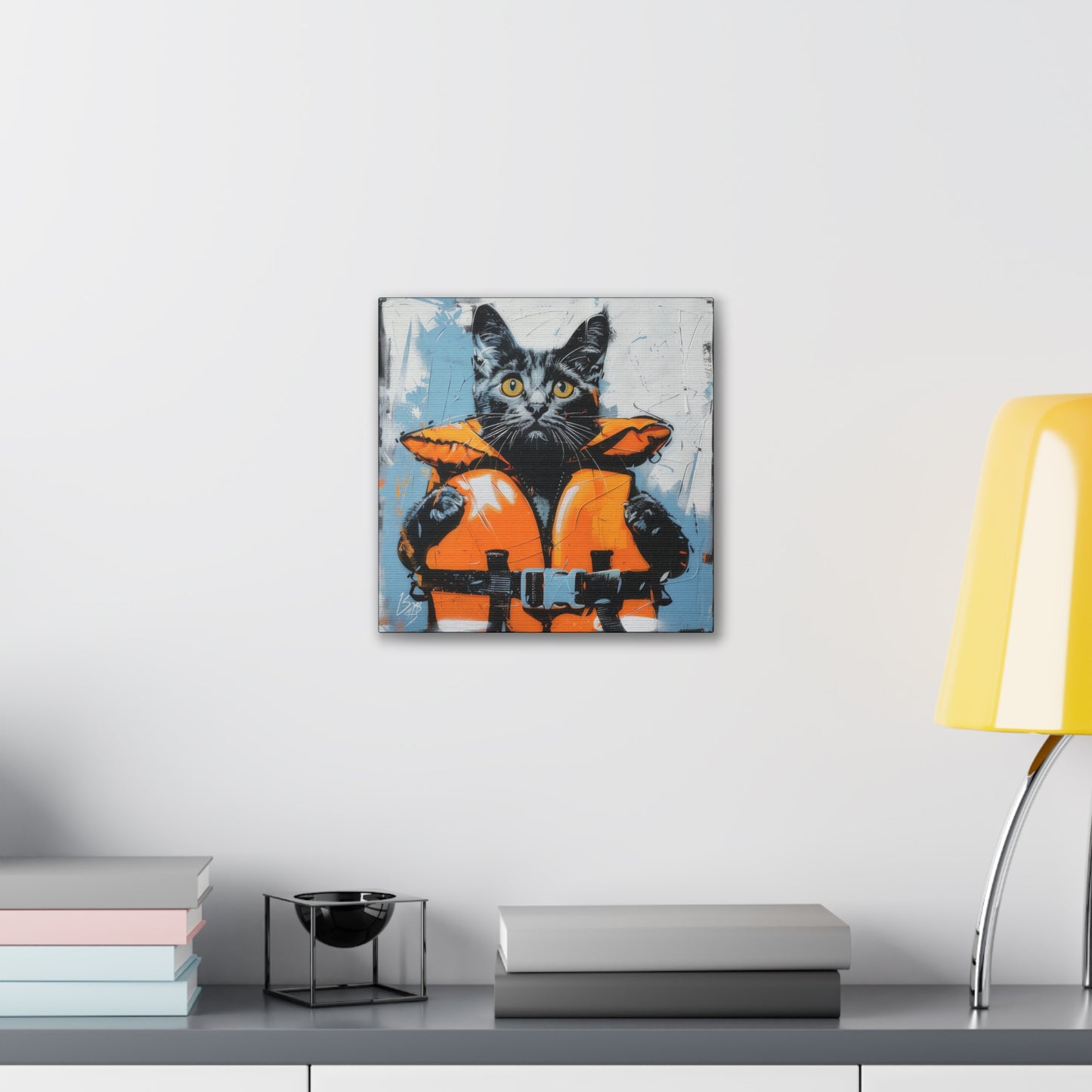 Rescue Cat - Canvas Stretched, 0.75"