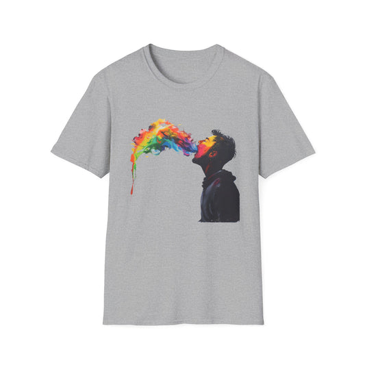 Rainbow Breath - Unisex Softstyle T-Shirt