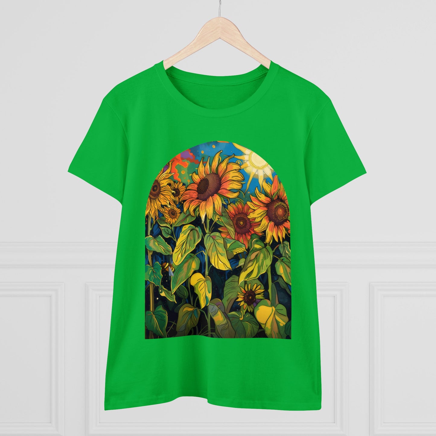 Sunflowers - Women's Midweight Cotton Tee