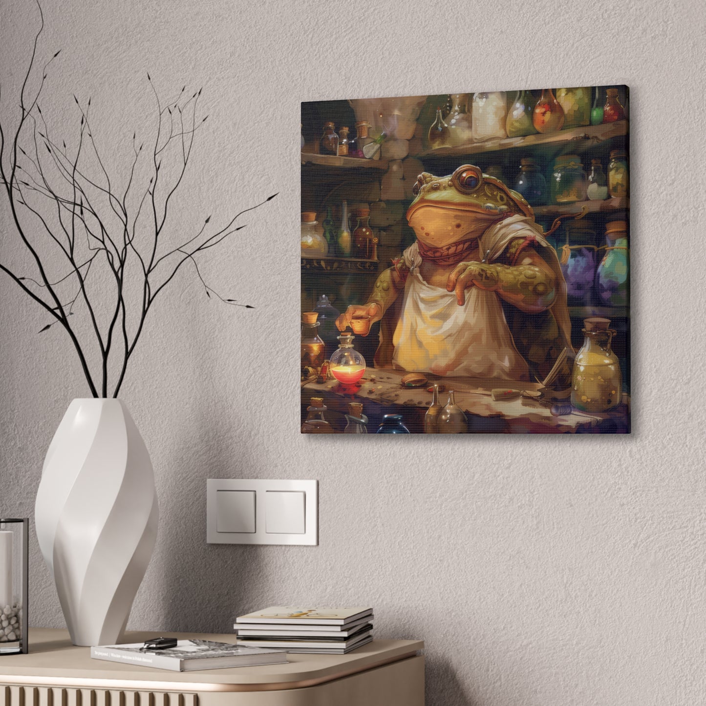 Toad Potions - Canvas Stretched, 0.75"