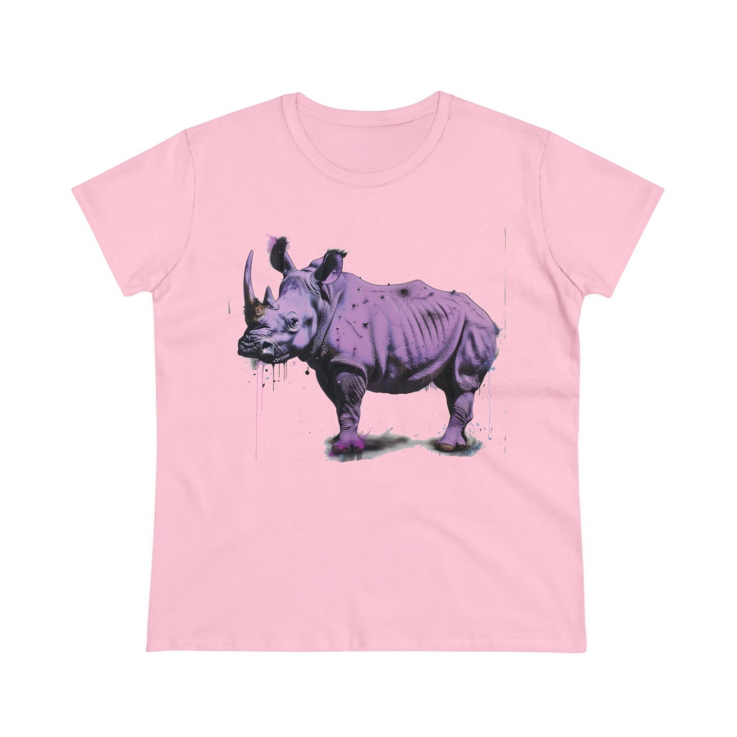 Purple Rhino - Women's Midweight Cotton Tee