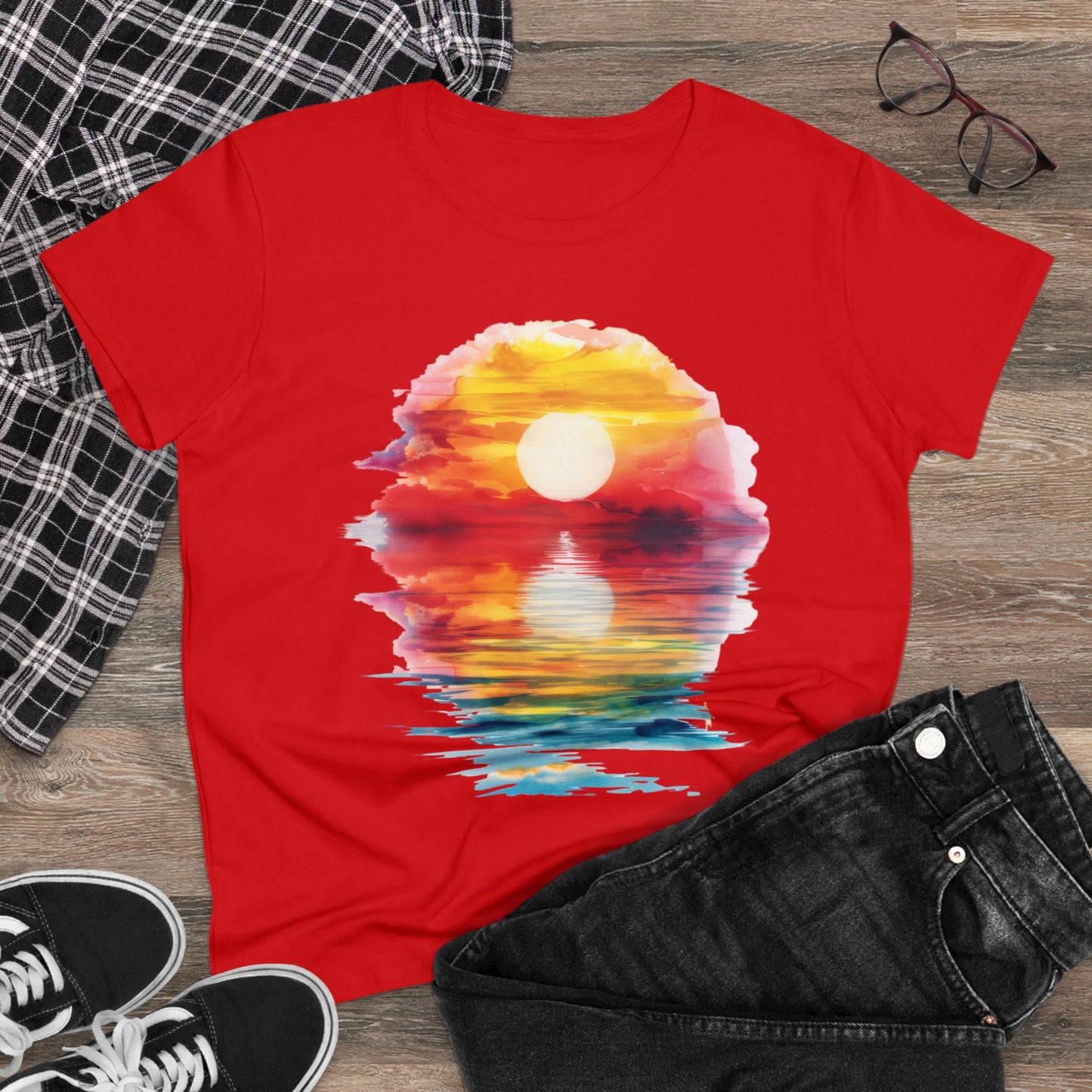 Sunrise - Women's Midweight Cotton Tee