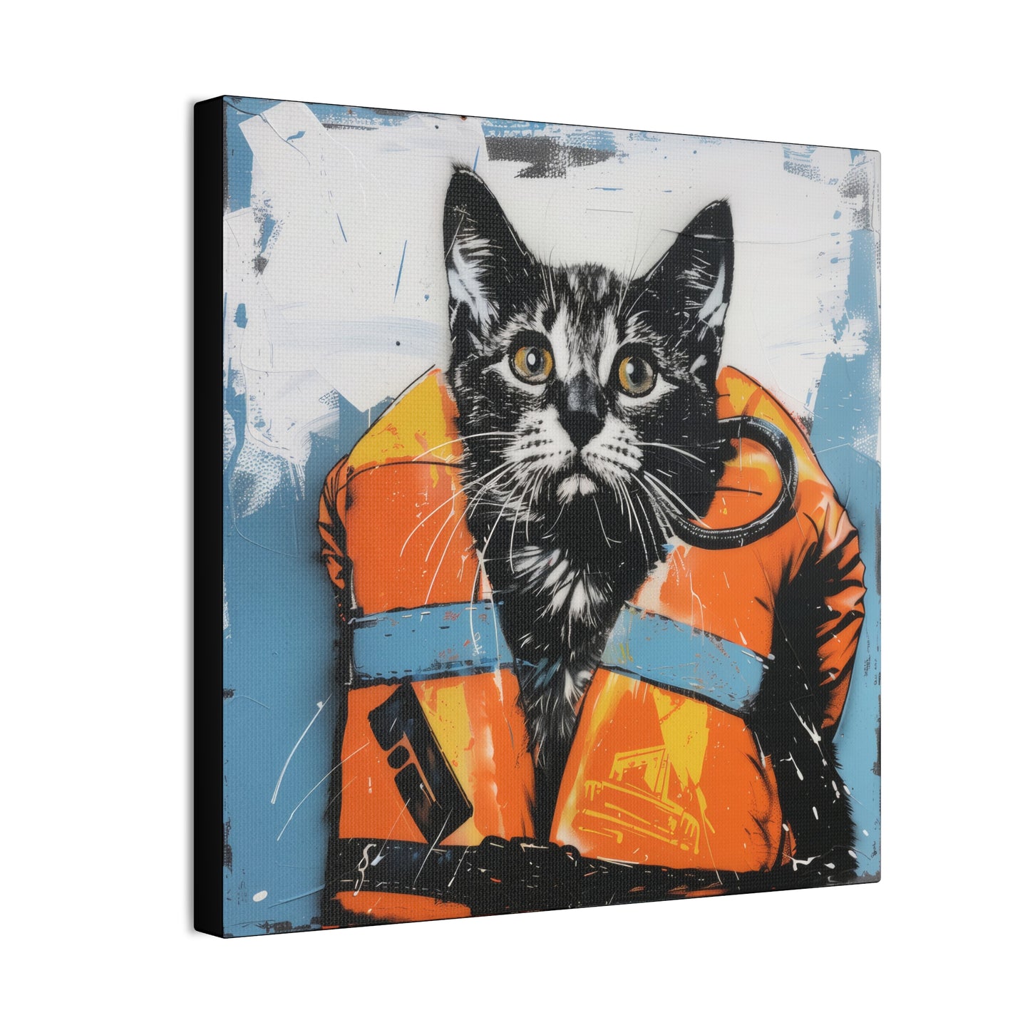 Rescue Cat - Canvas Stretched, 0.75"