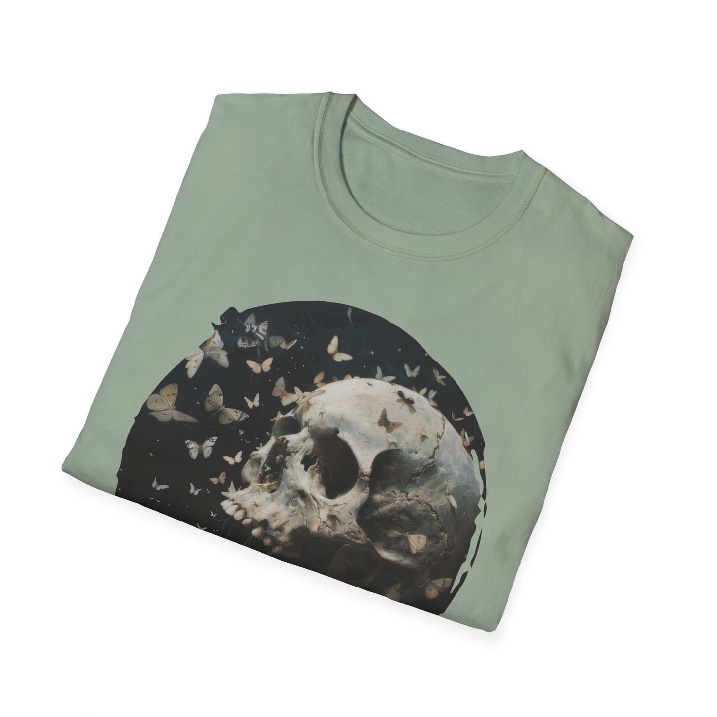 Skulls and Butterflies - Unisex Softstyle T-Shirt