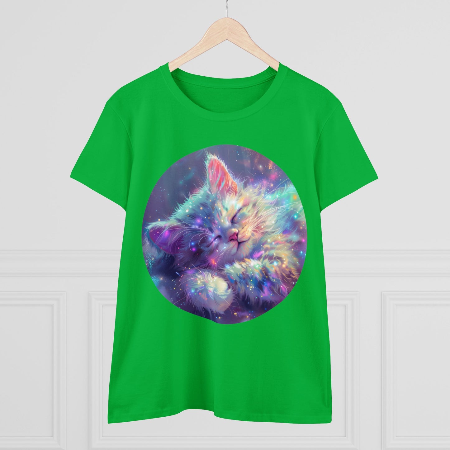 Sparkle Kitty - Women's Midweight Cotton Tee