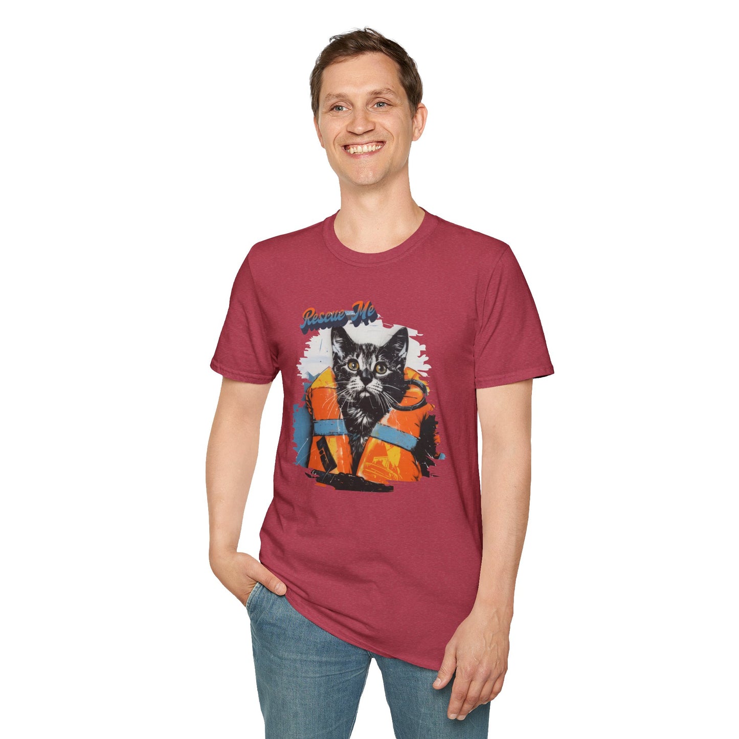 Rescue Cat - Unisex Softstyle T-Shirt