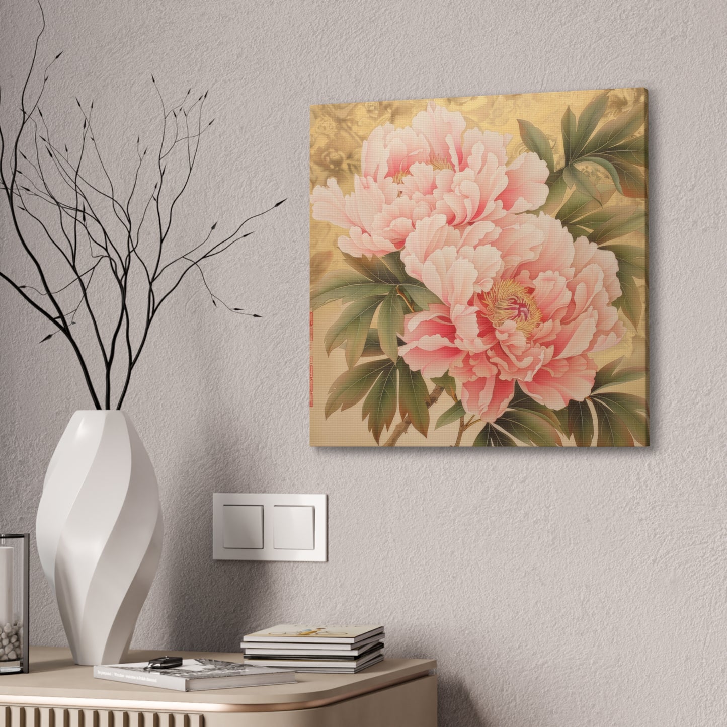 Peony - Canvas Stretched, 0.75"