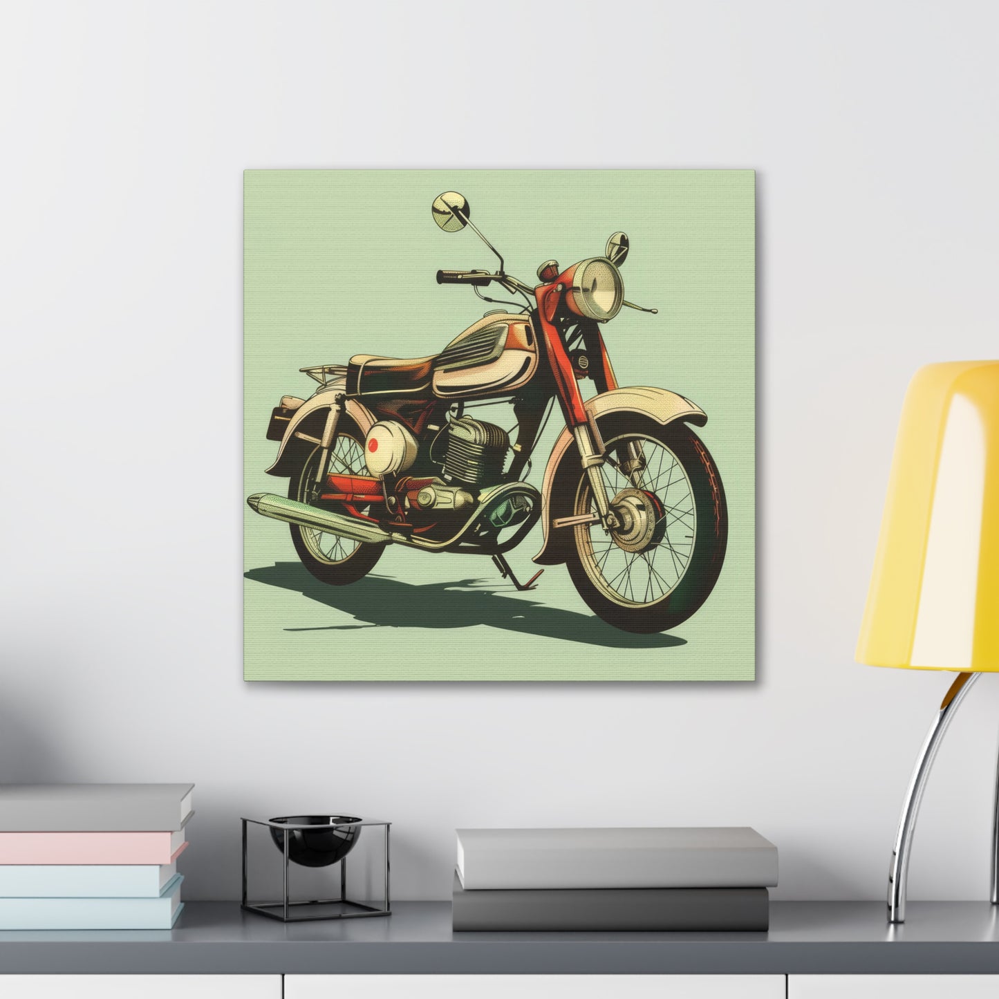 Motorcycle - Canvas Stretched, 0.75"