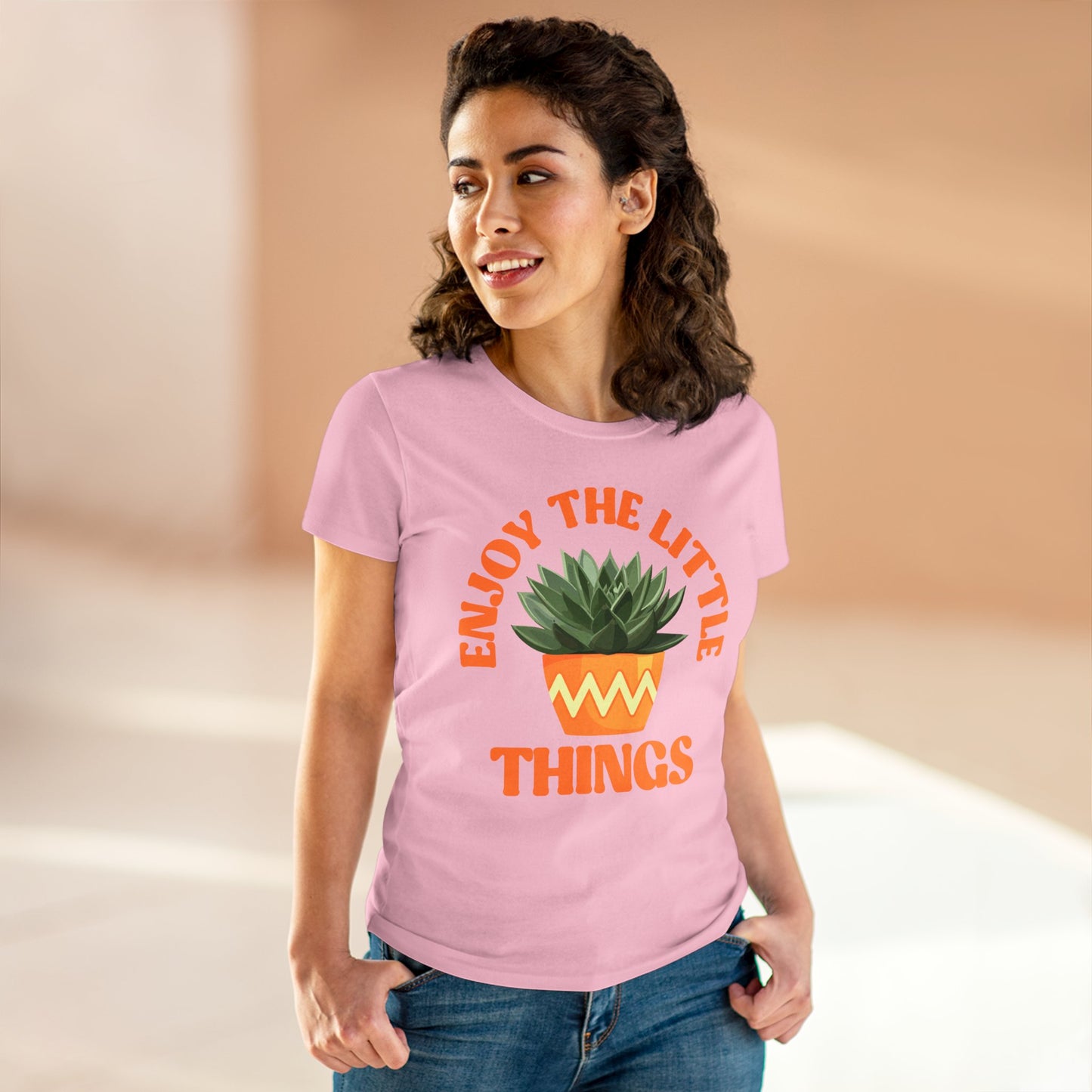 Enjoy the Little Things - Gardening - Women's Midweight Cotton Tee