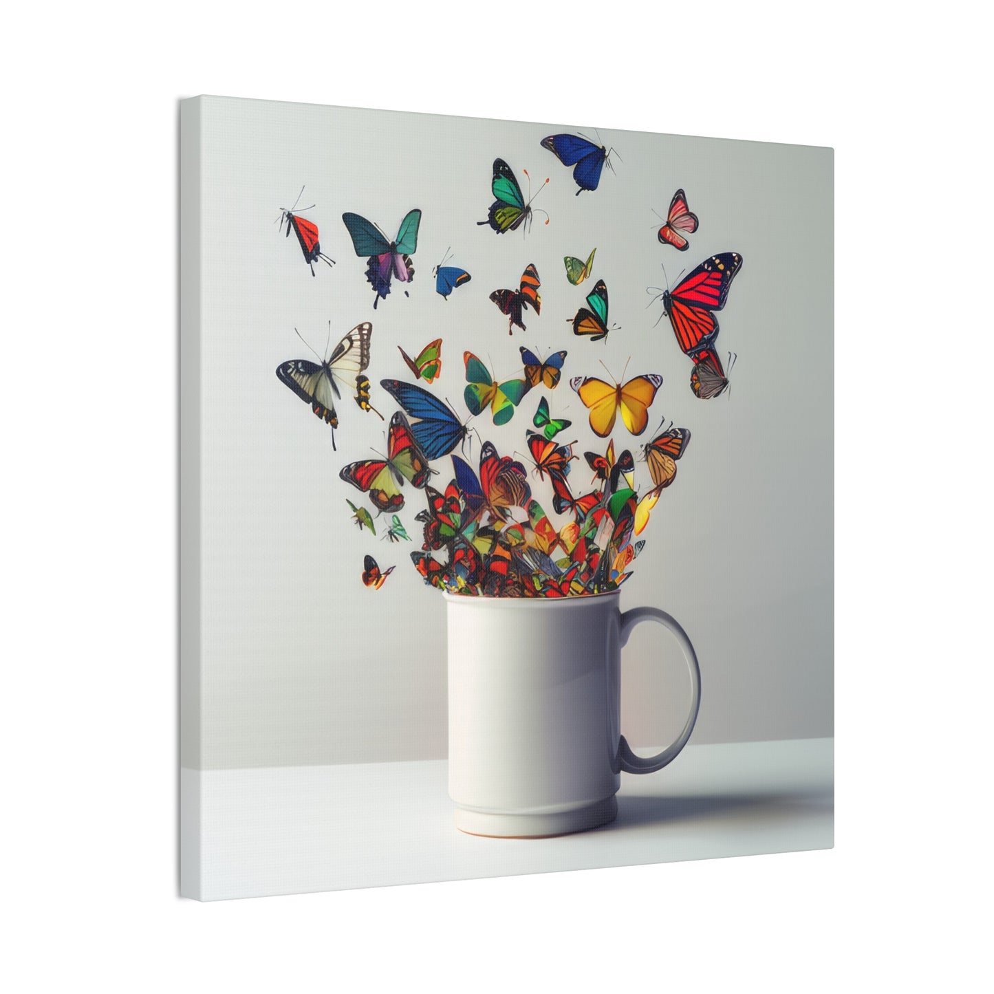 Butterfly Coffee - Canvas Stretched, 0.75"