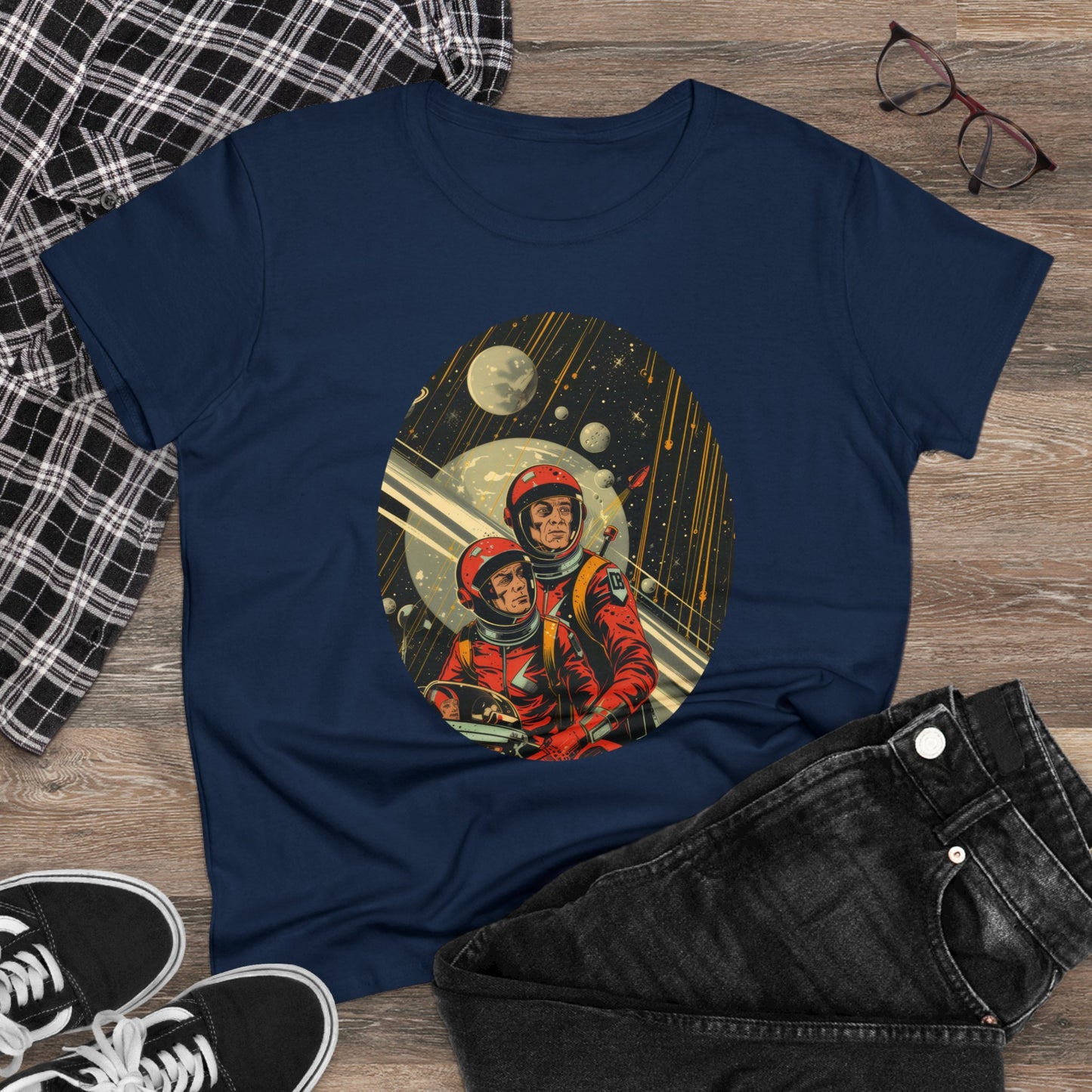 Spacemen - Women's Midweight Cotton Tee