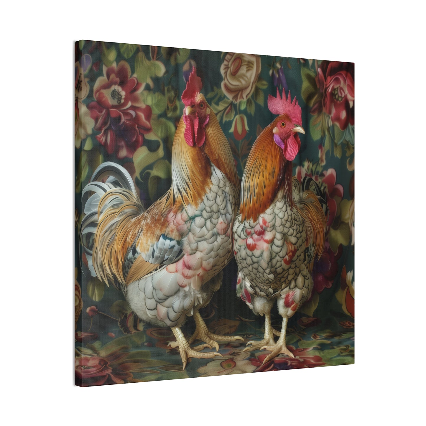 Chickens - Canvas Stretched, 0.75" - Canvas Stretched, 0.75"