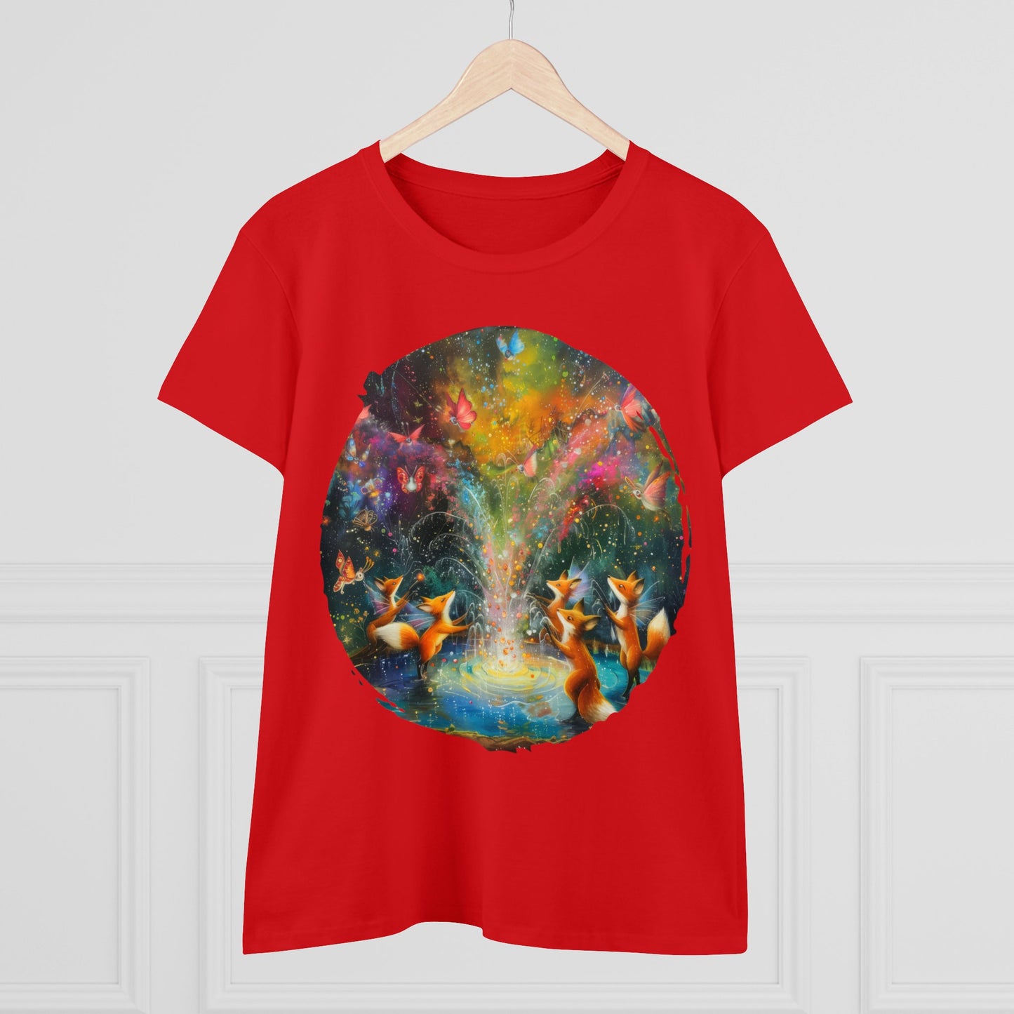 Fairy Celebration - Fantasy - Women's Midweight Cotton Tee