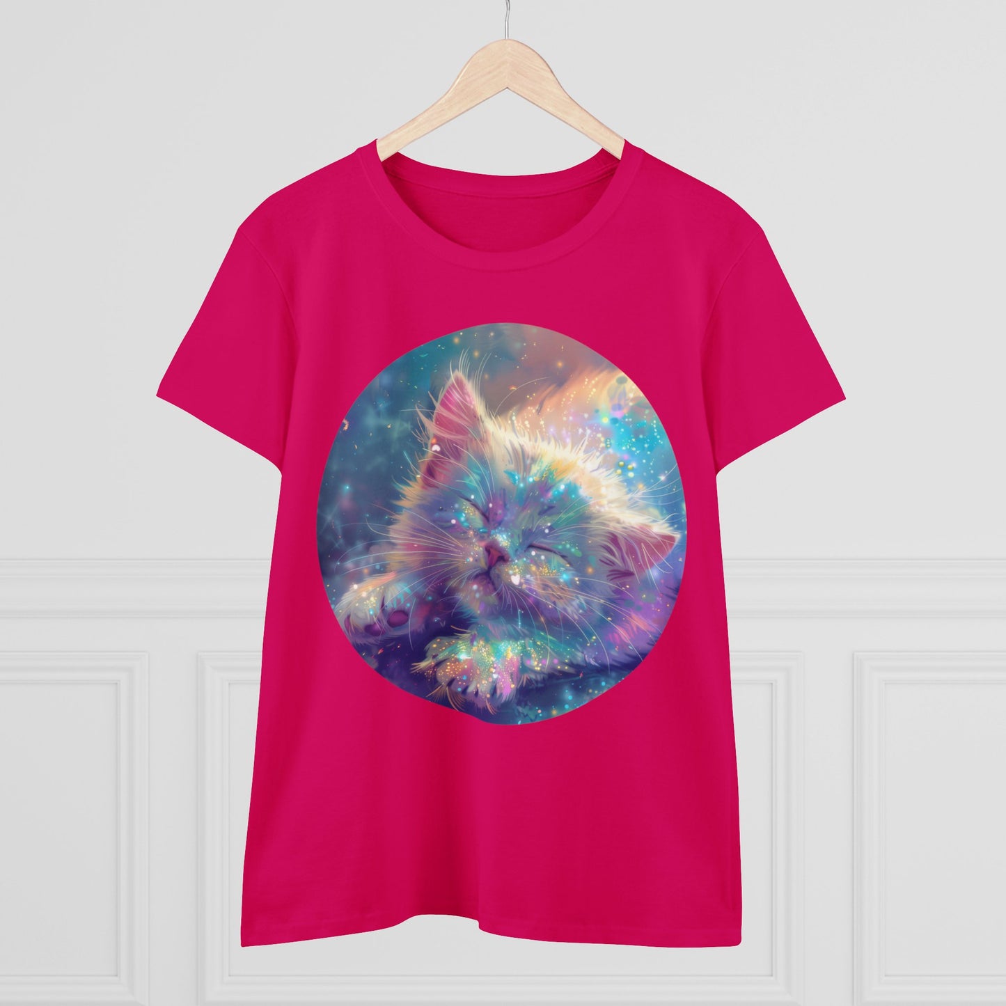 Sparkle Kitty - Women's Midweight Cotton Tee