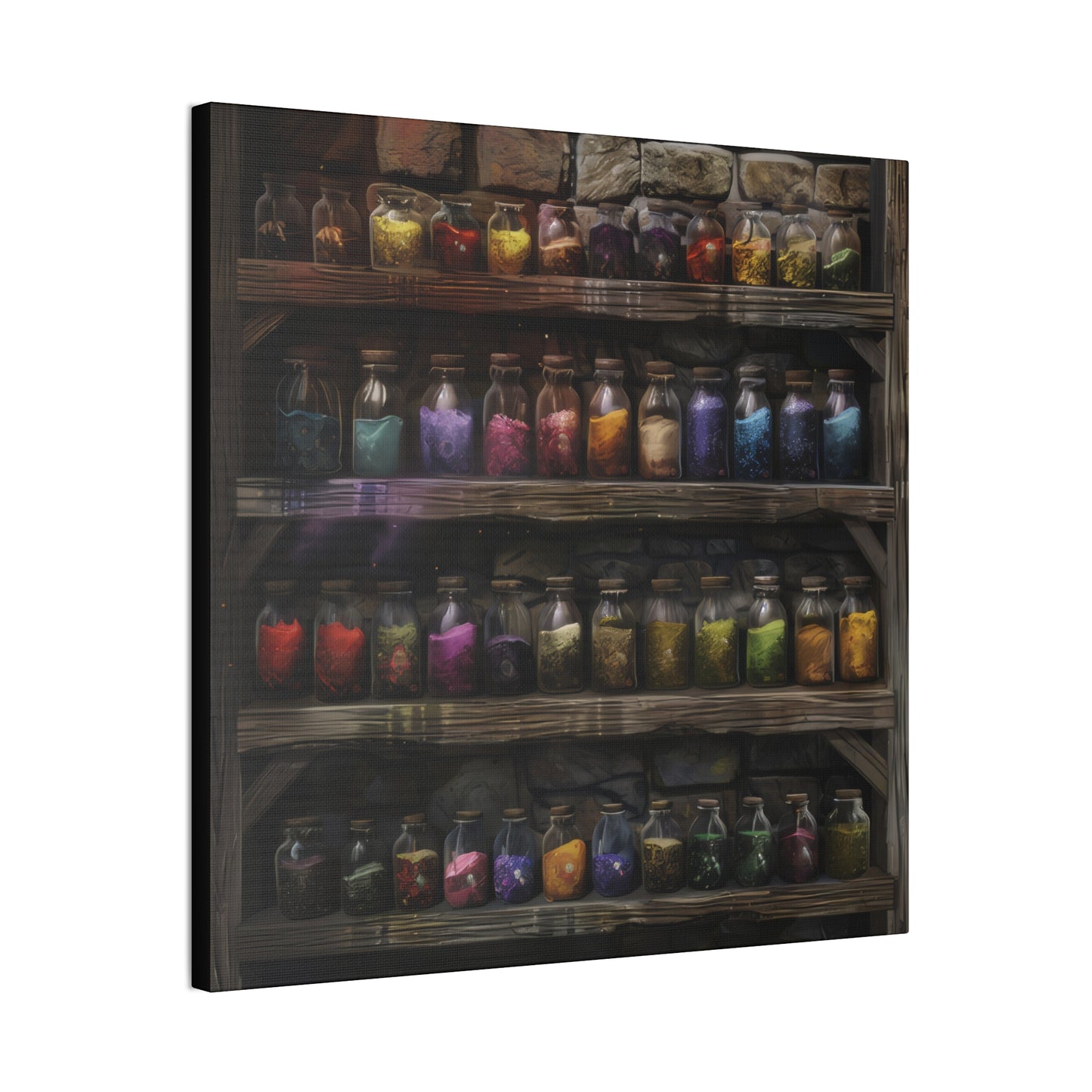 Apothecary Shelves - Canvas Stretched, 0.75"