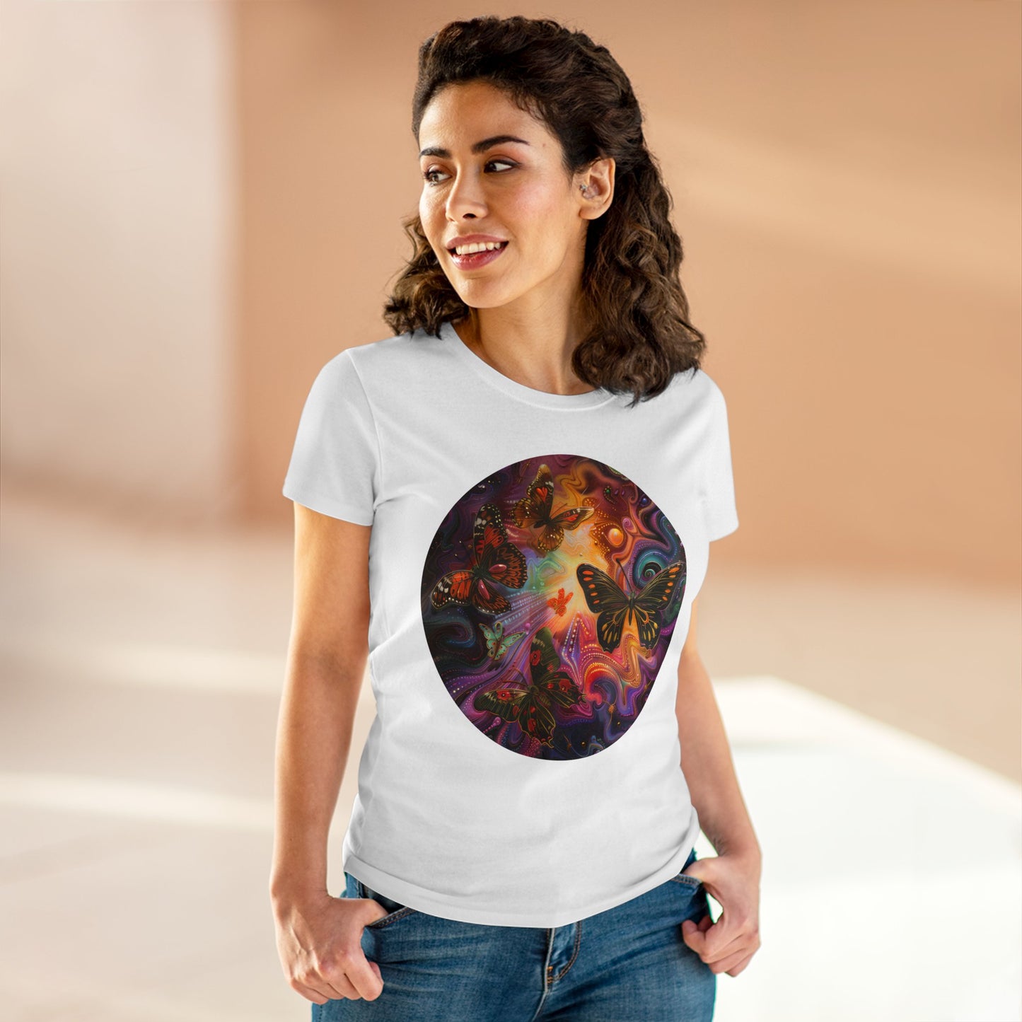 Butterflies - Women's Midweight Cotton Tee