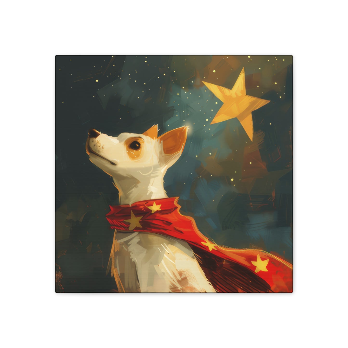 Star Dog Hero - Canvas Stretched, 0.75"