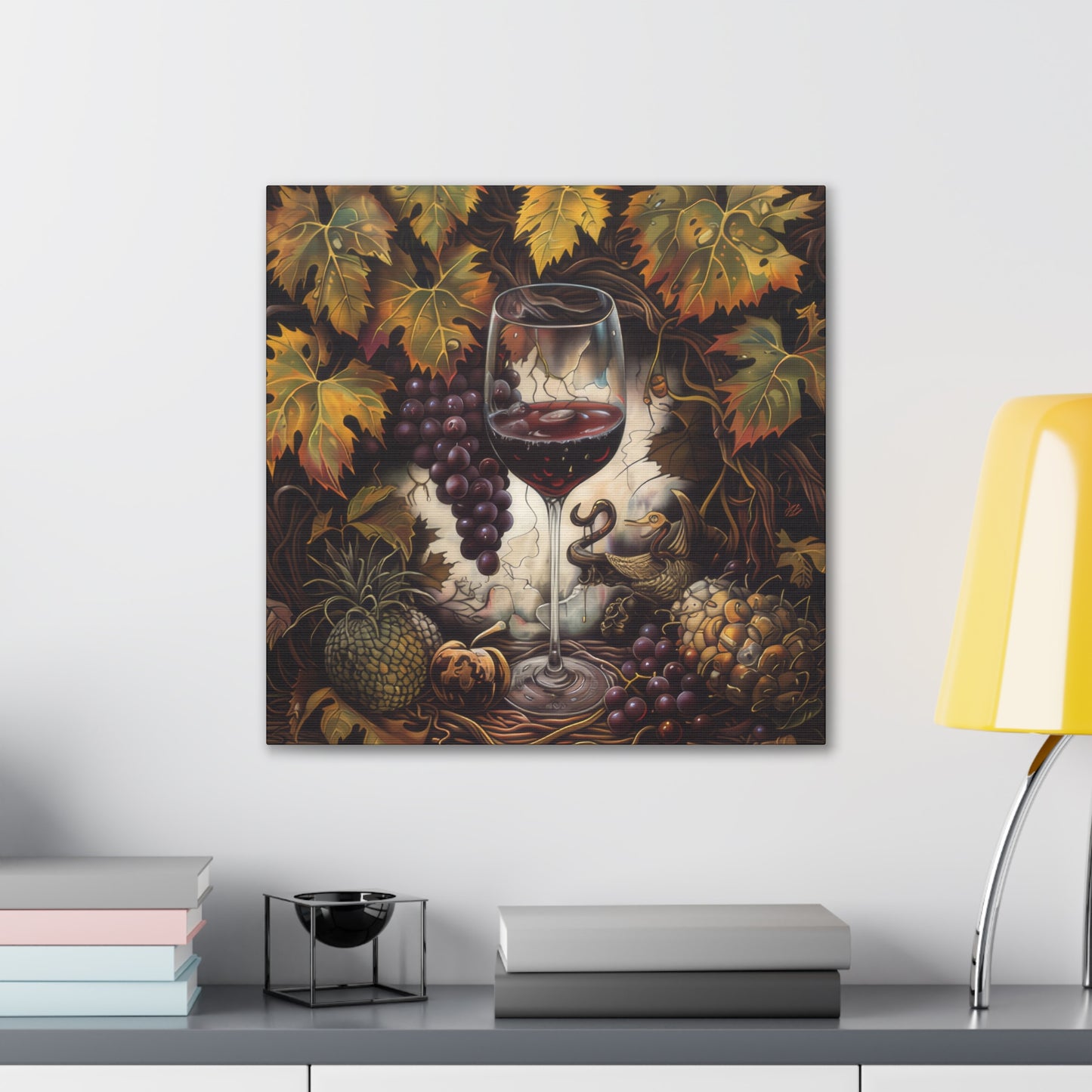 Wine - Canvas Stretched, 0.75"