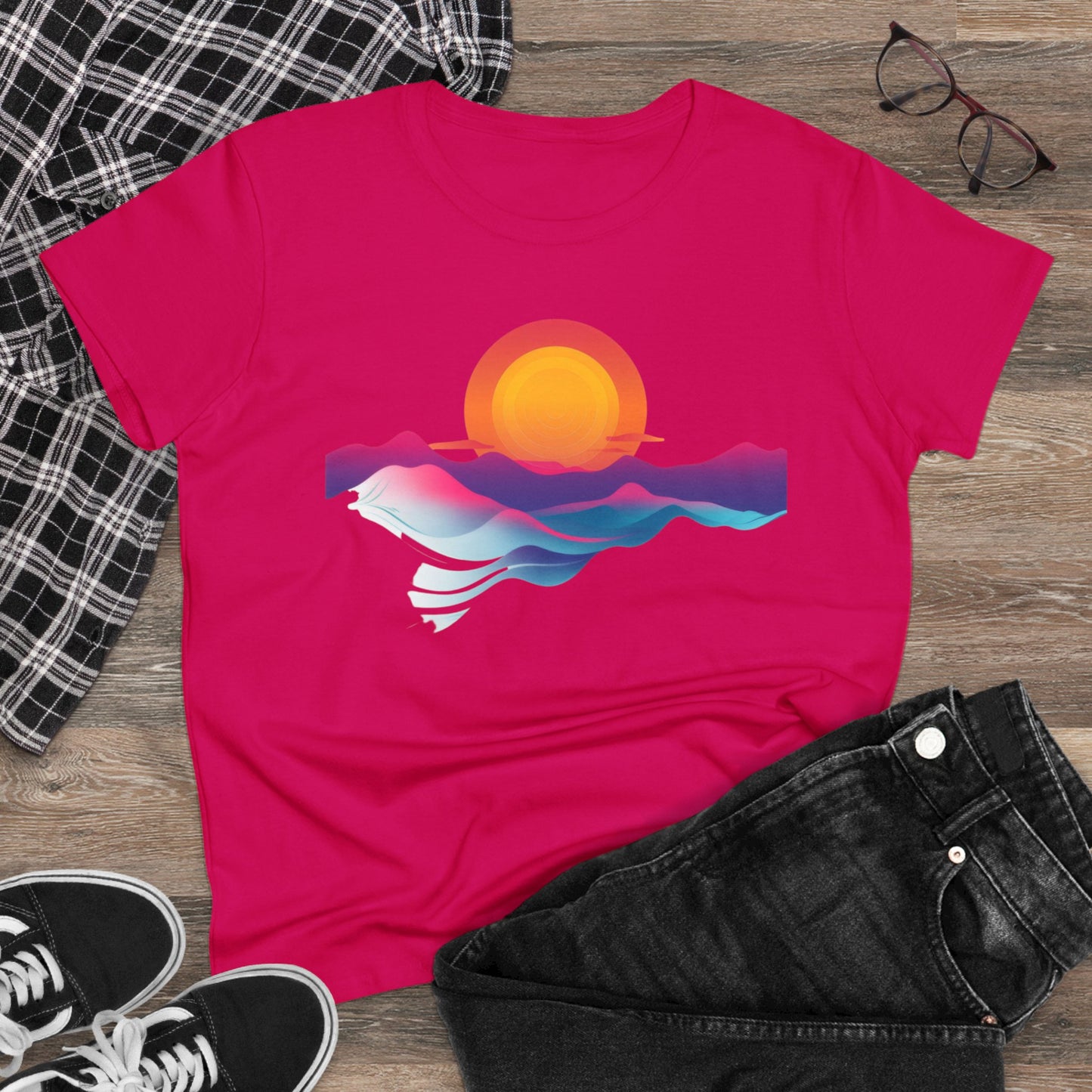 Sunrise - Women's Midweight Cotton Tee