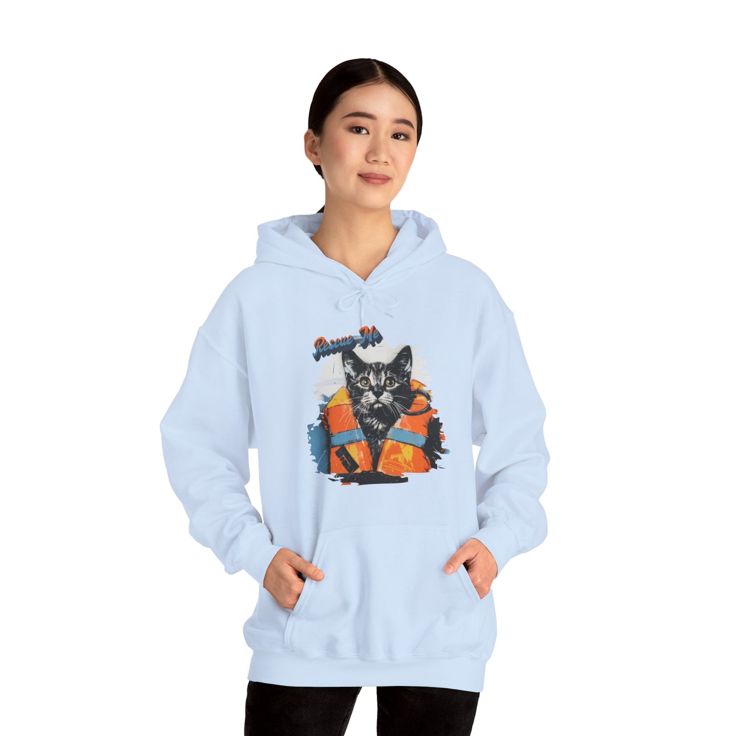 Rescue Cat - Unisex Heavy Blend™ Hooded Sweatshirt