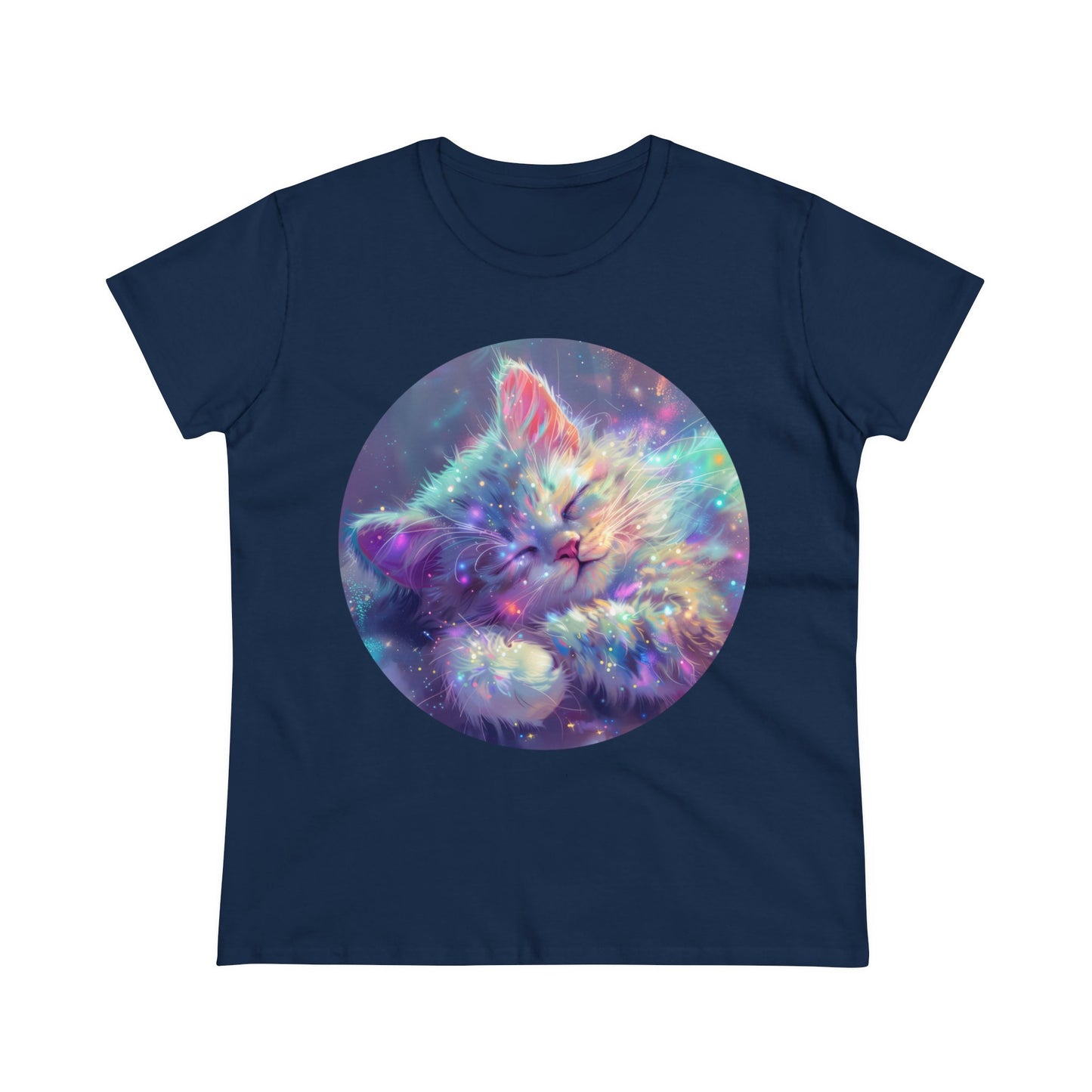 Sparkle Kitty - Women's Midweight Cotton Tee