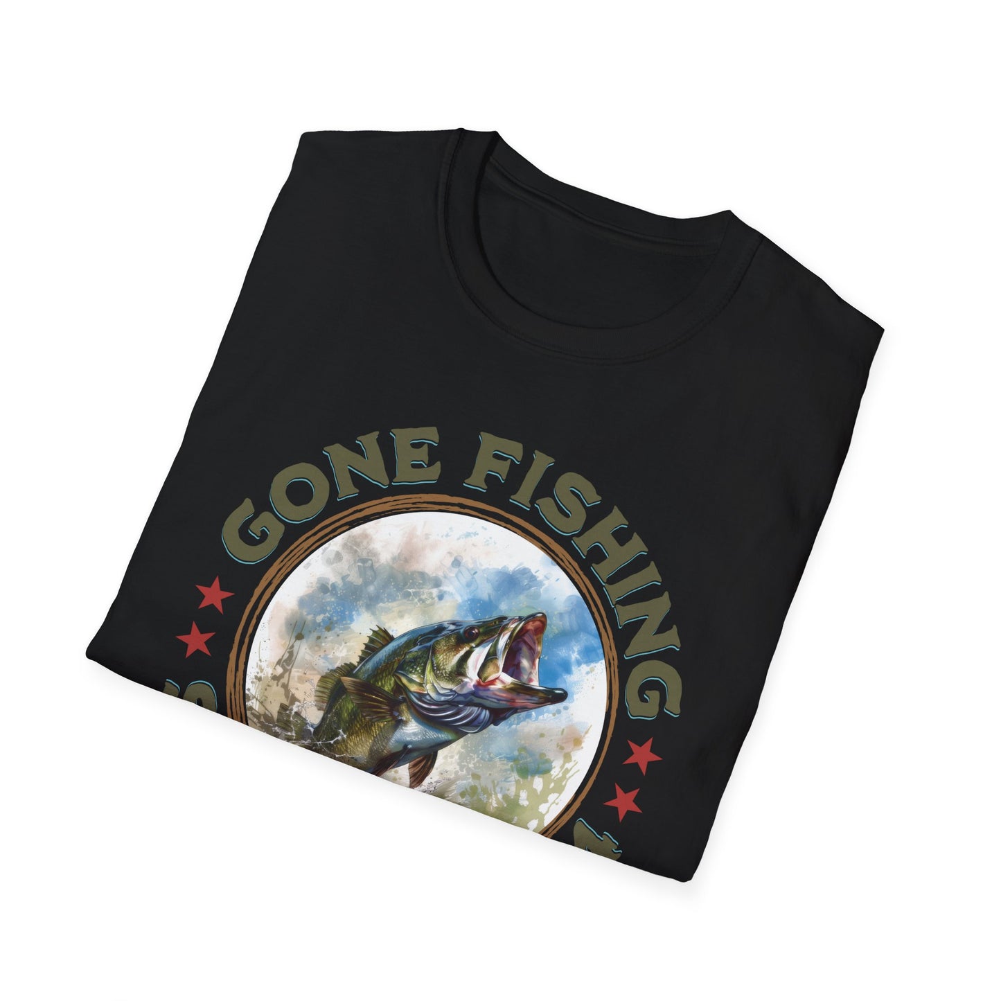 Gone Fishing - Unisex Softstyle T-Shirt