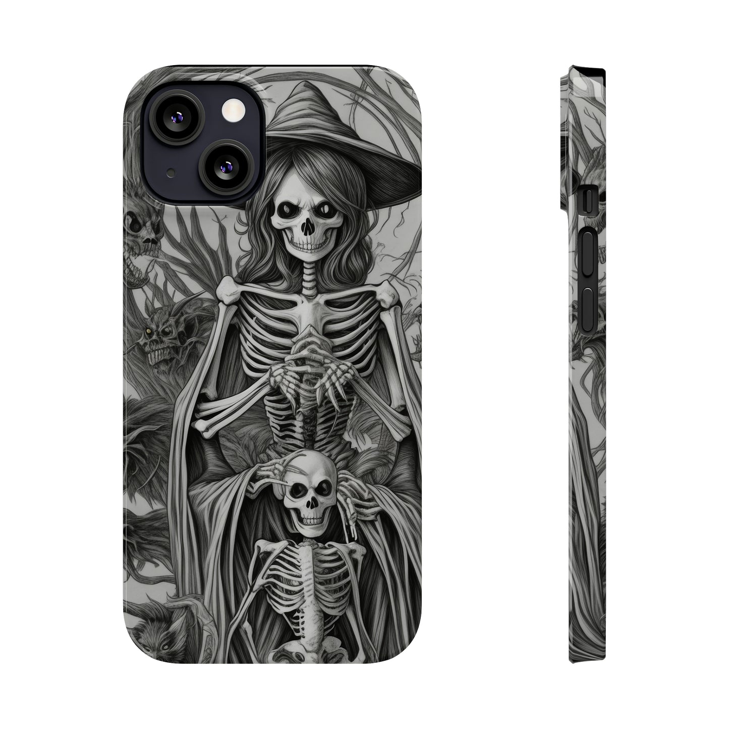 Skeleton Witch - Phone Case