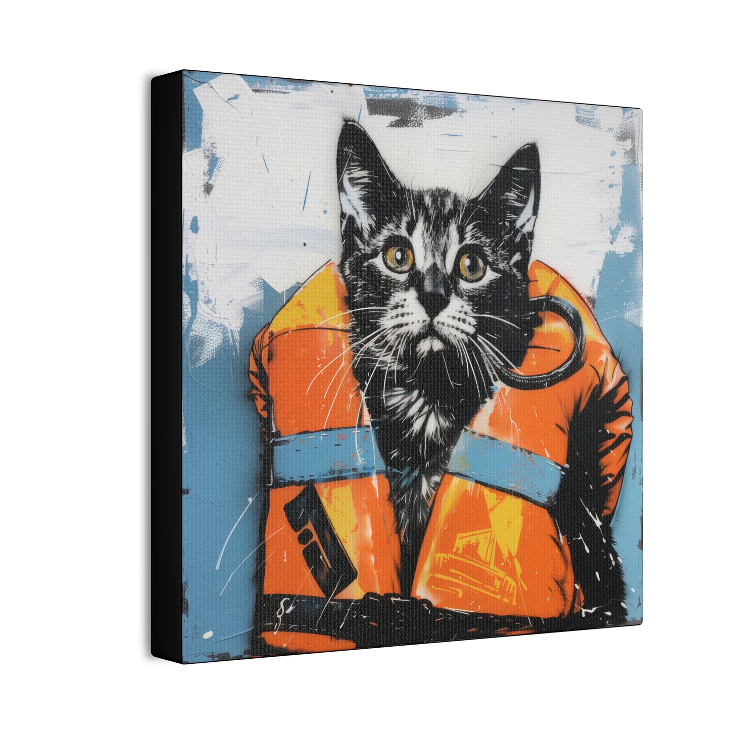 Rescue Cat - Canvas Stretched, 0.75"