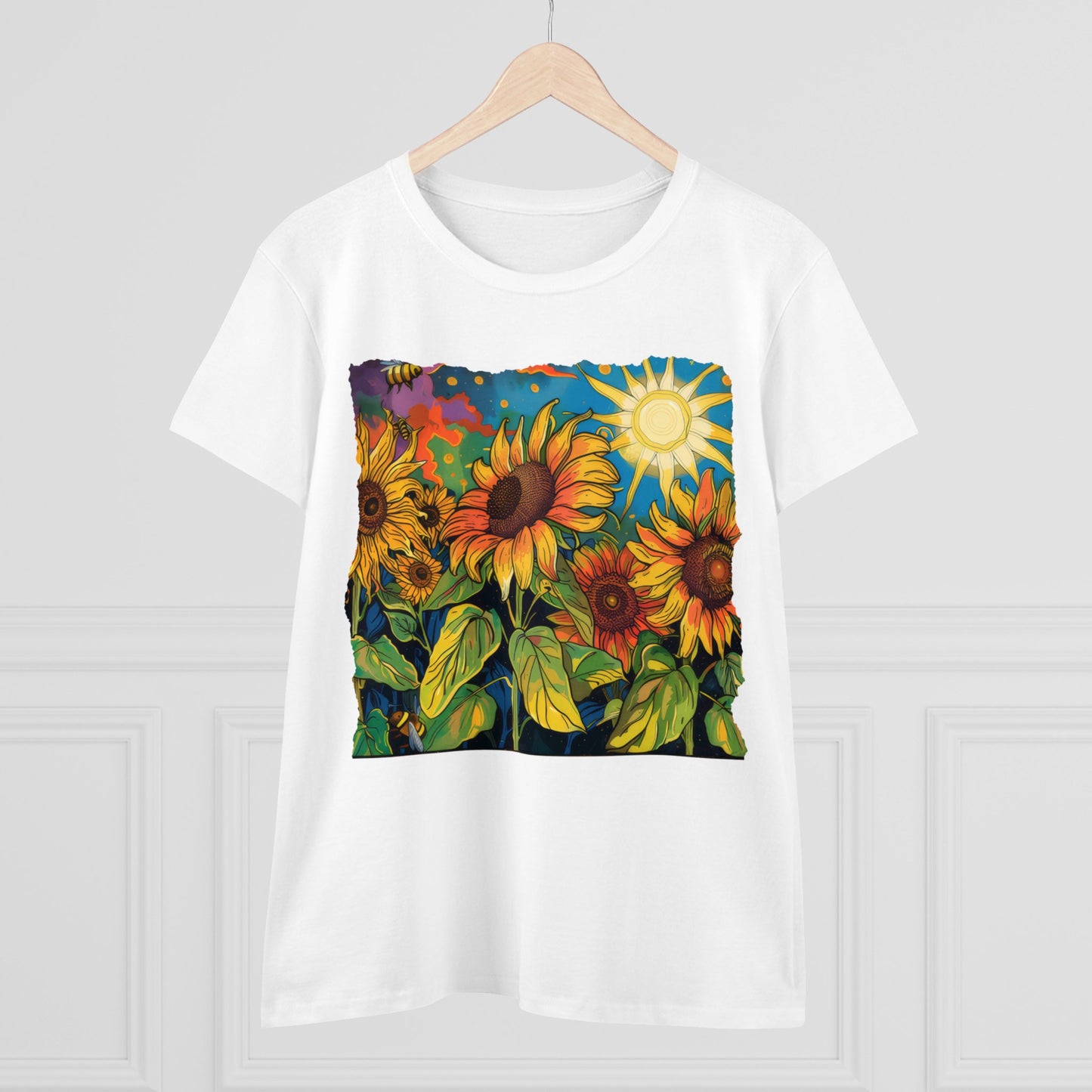 Sunflowers - Women's Midweight Cotton Tee