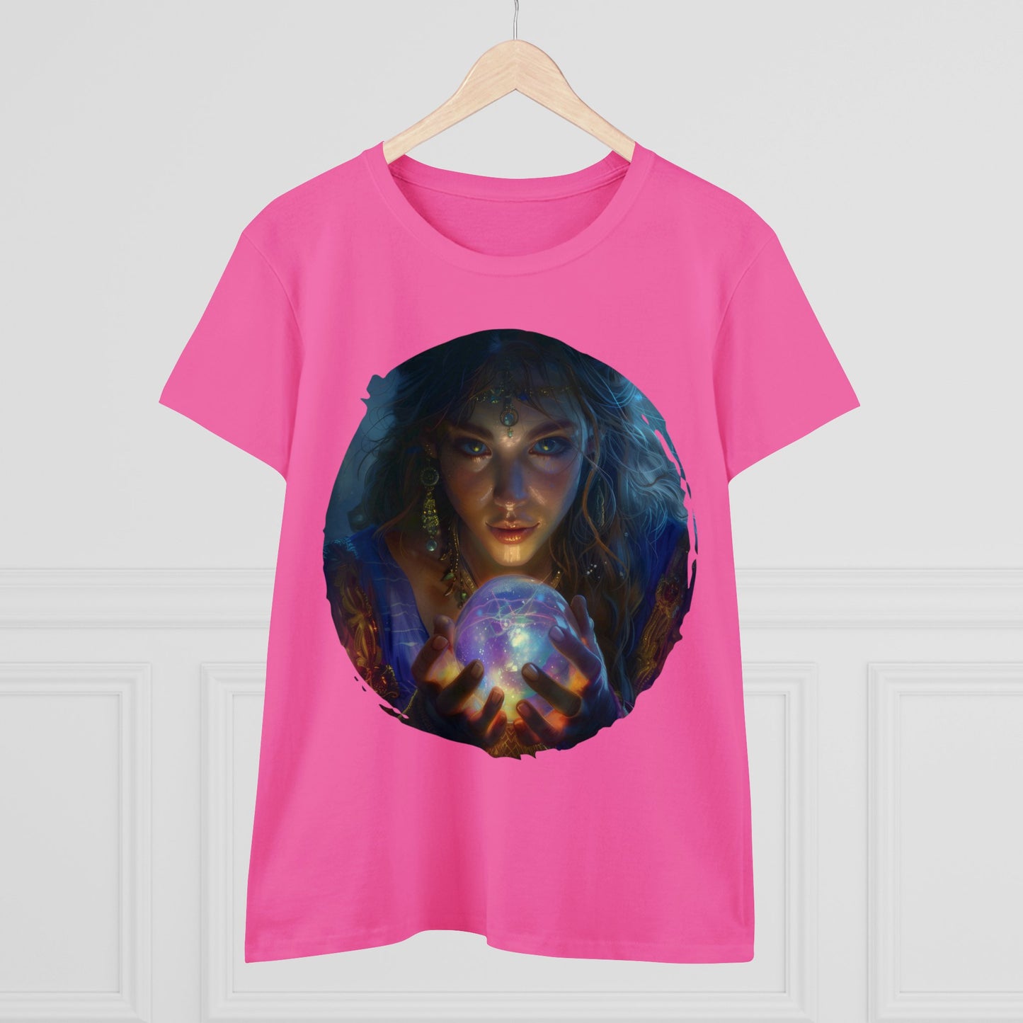 Crystal Ball - Mysticism - Women's Midweight Cotton Tee