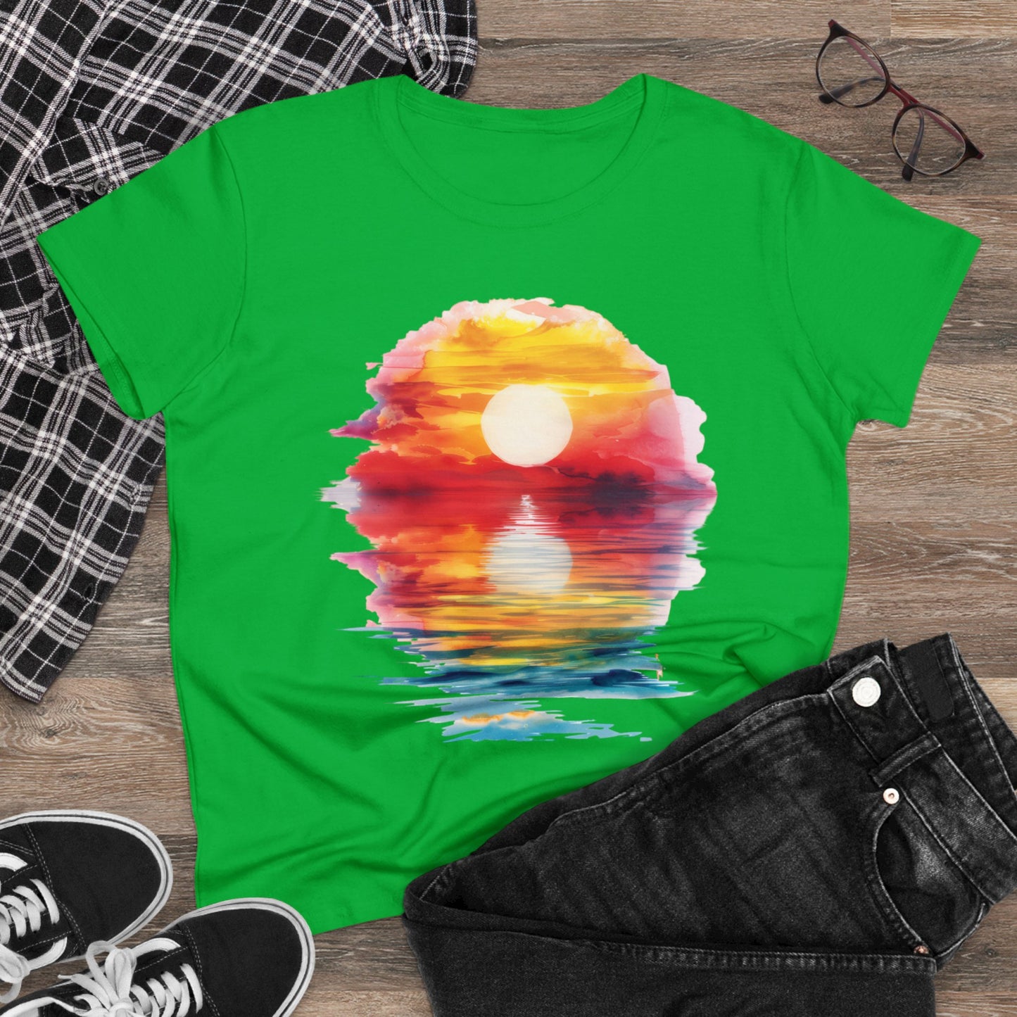 Sunrise - Women's Midweight Cotton Tee