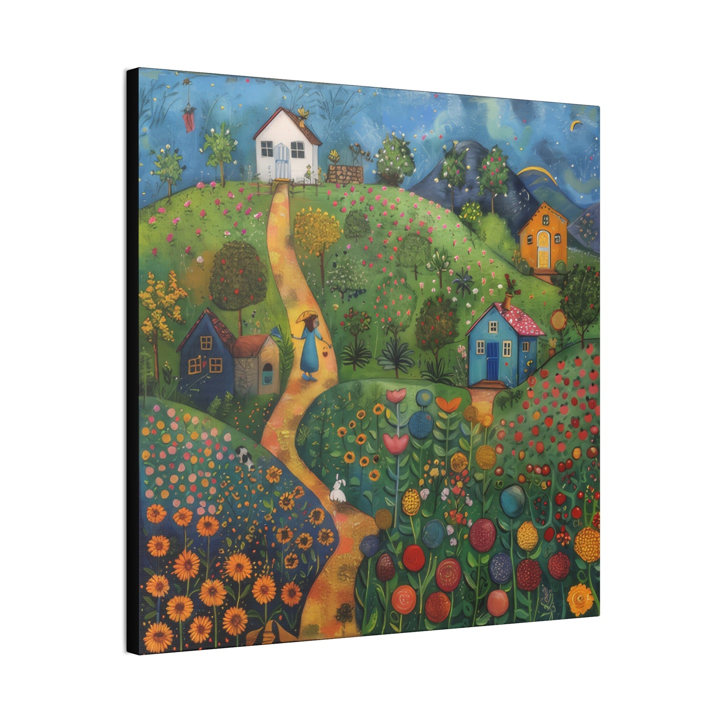 Cottage Gardens - Canvas Stretched, 0.75"