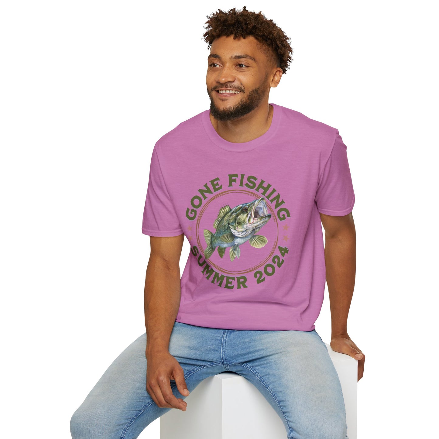 Gone Fishing - Unisex Softstyle T-Shirt