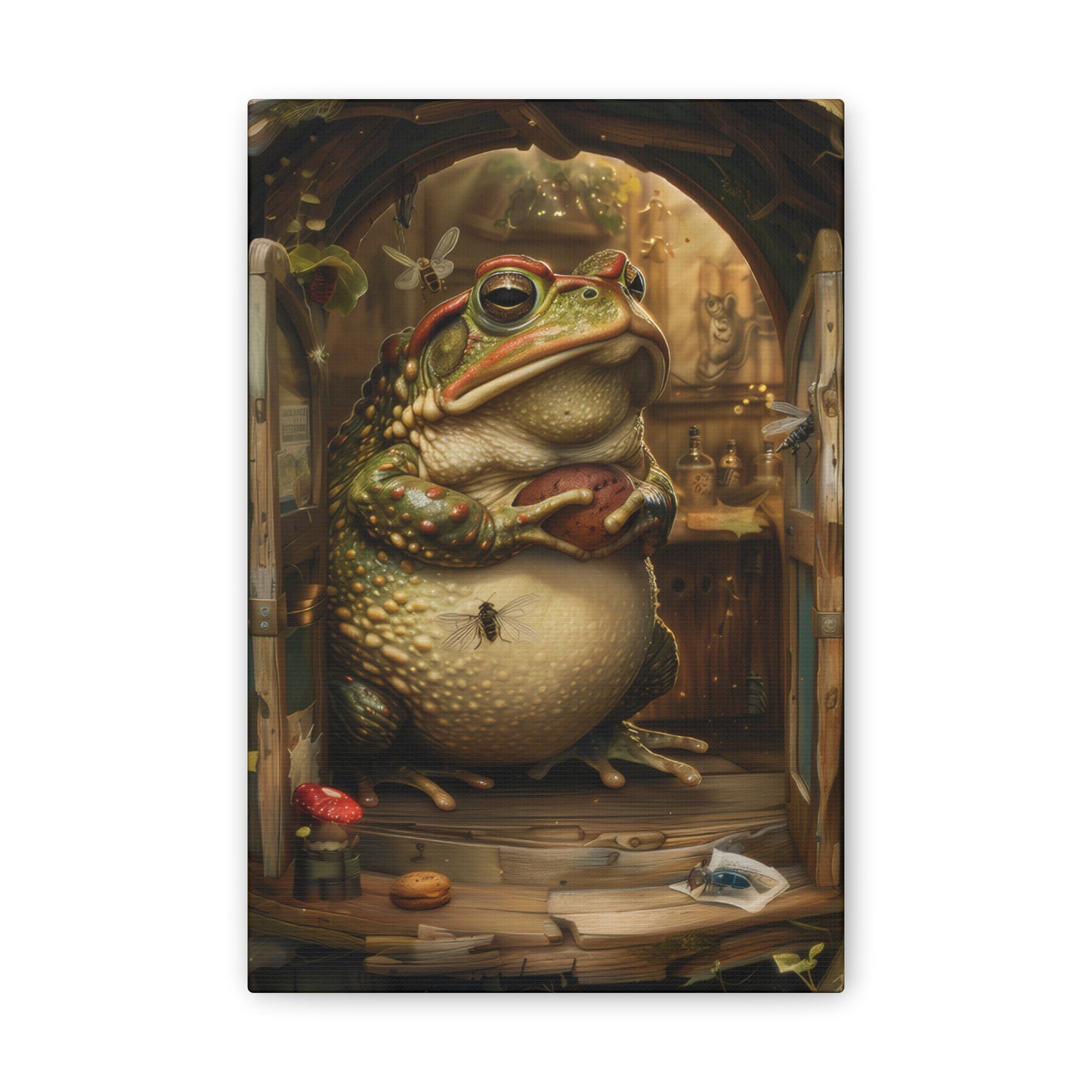 Frog's House - Canvas Stretched, 0.75"