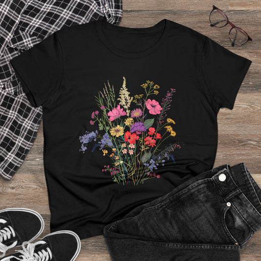 Wildflowers - Women's Midweight Cotton Tee