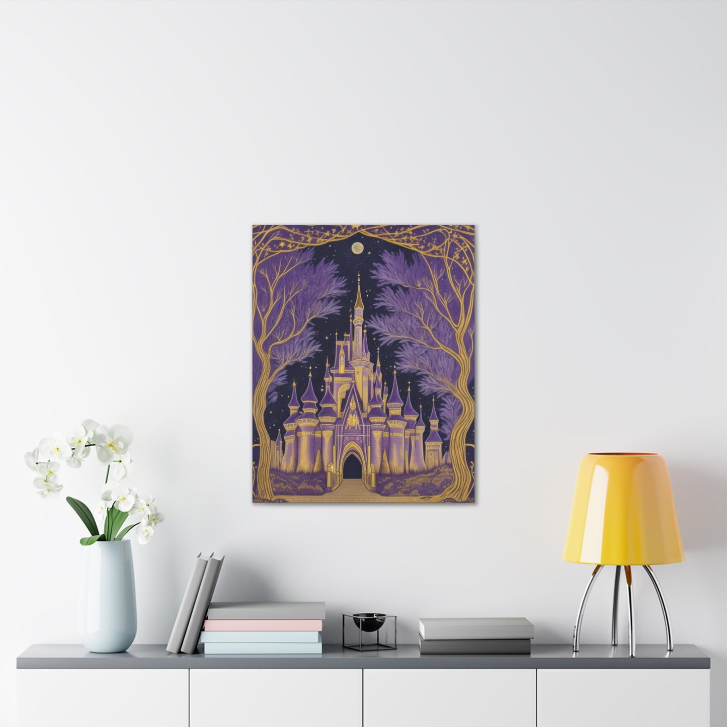 Purple Castle - Canvas Stretched, 0.75"