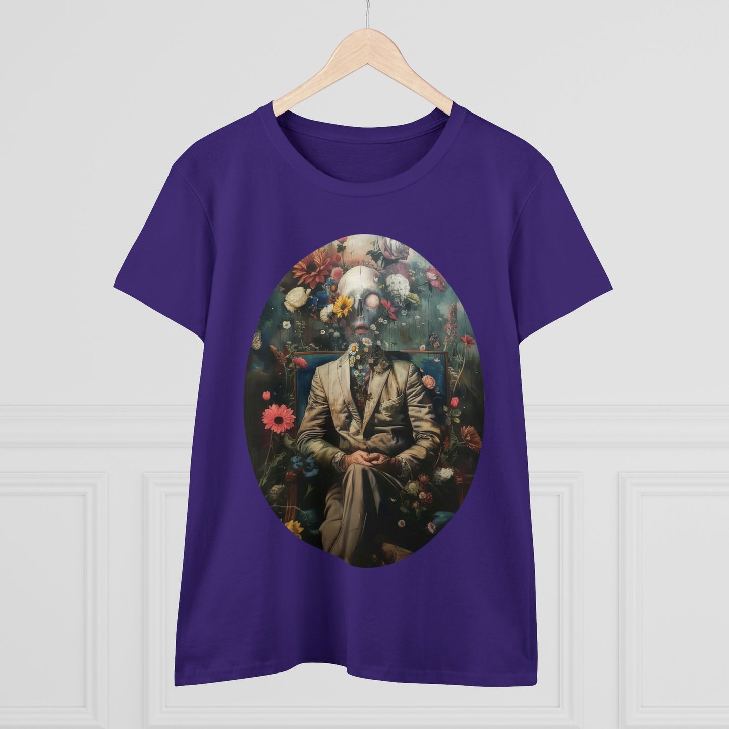 Flowers on My Mind - Women's Midweight Cotton Tee