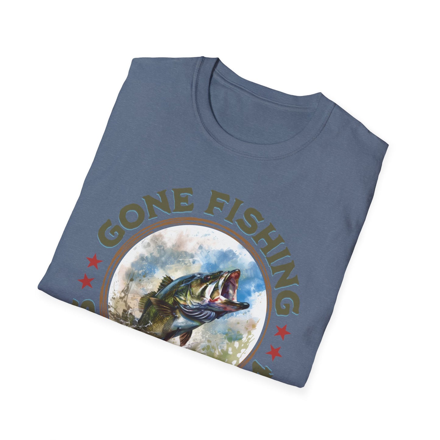 Gone Fishing - Unisex Softstyle T-Shirt