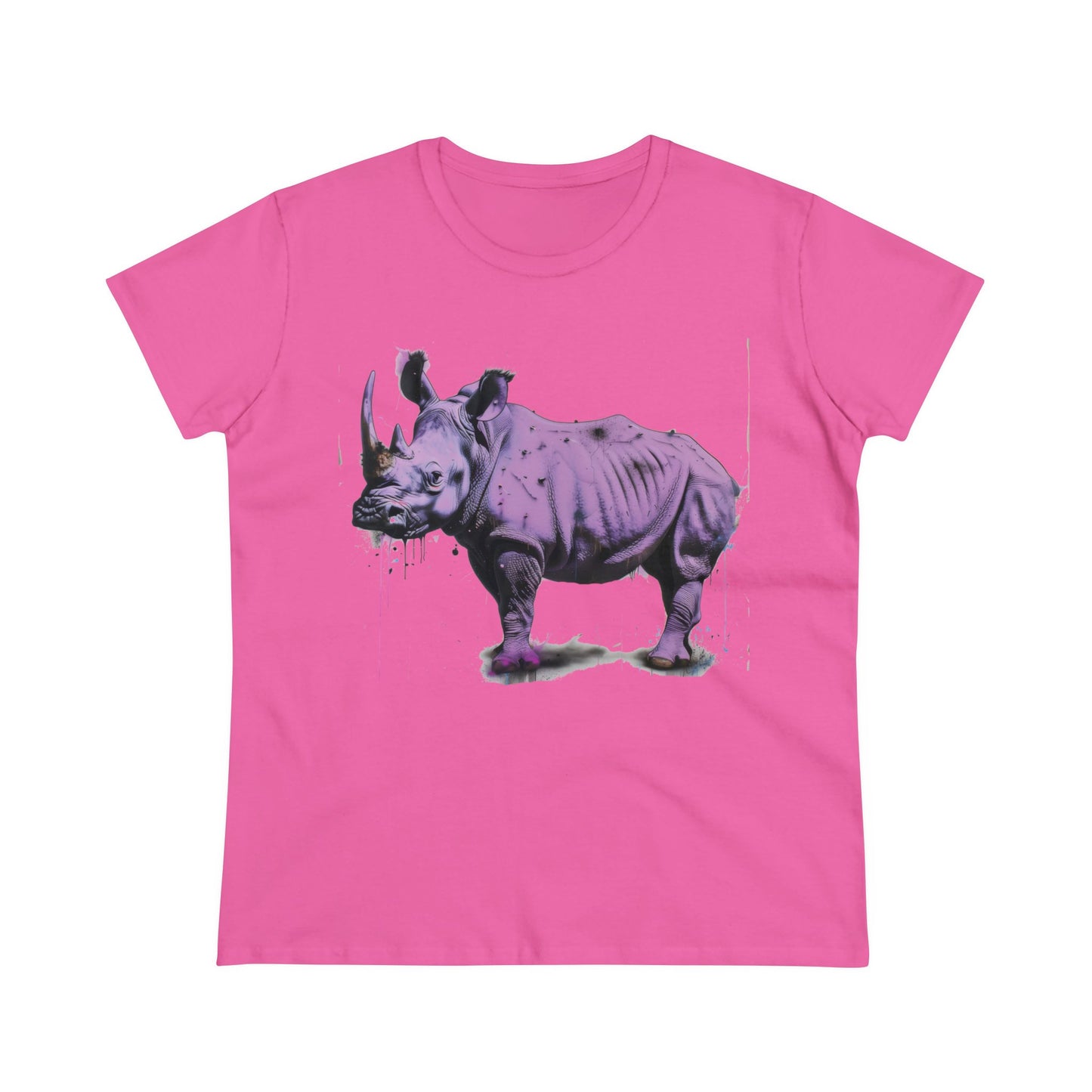 Purple Rhino - Women's Midweight Cotton Tee