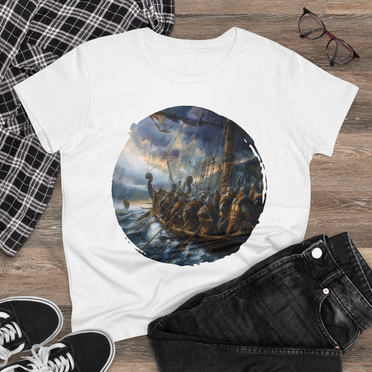 Vikings - Fantasy - Women's Midweight Cotton Tee