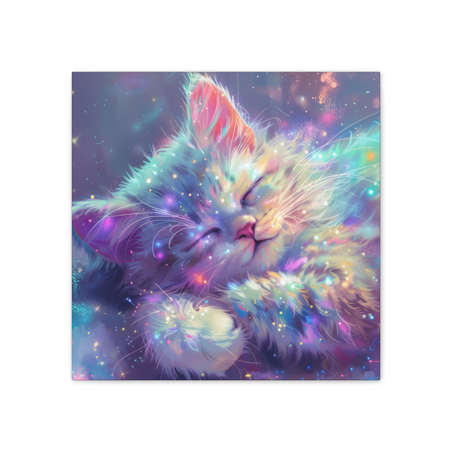 Sparkly Kitties - Canvas Stretched, 0.75"