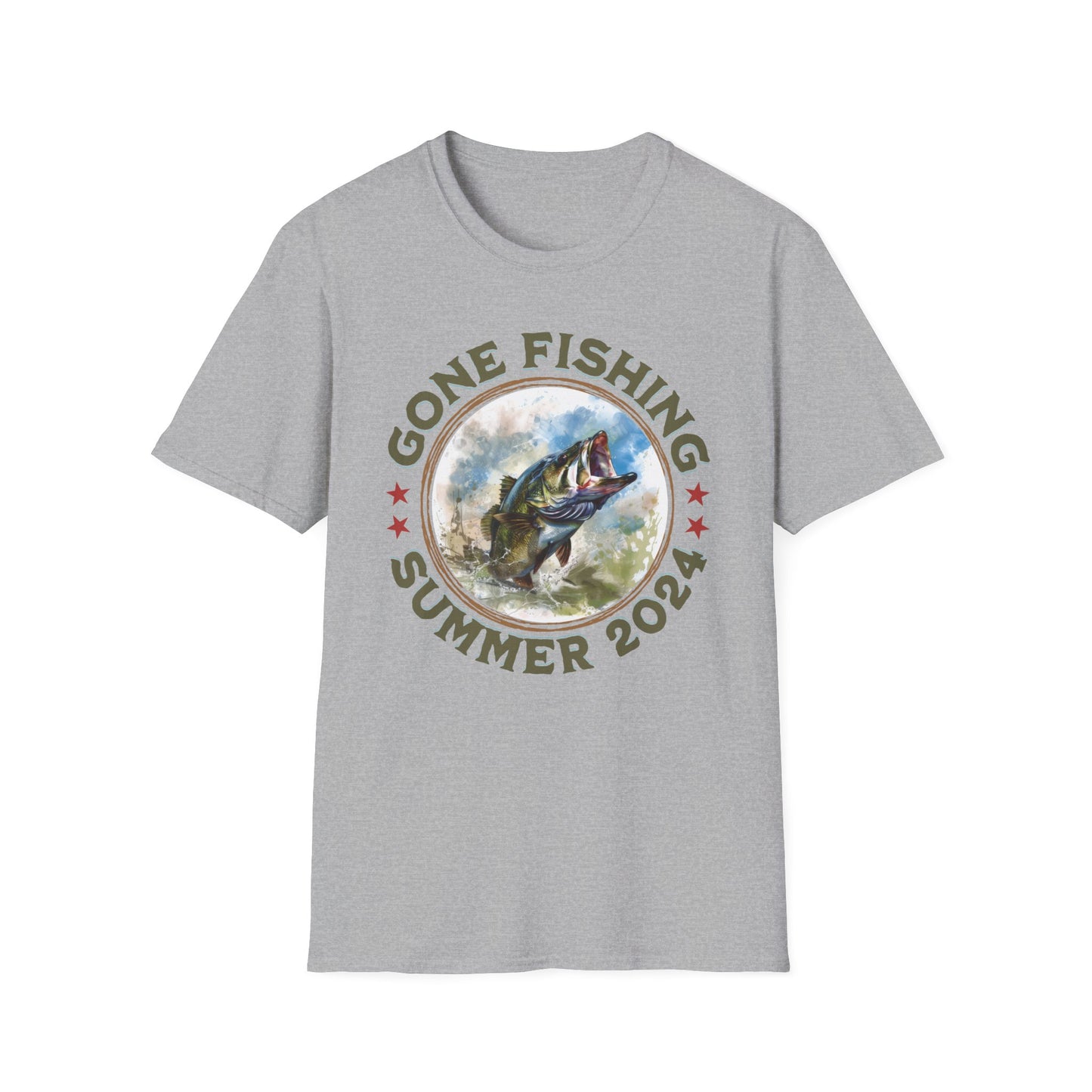 Gone Fishing - Unisex Softstyle T-Shirt