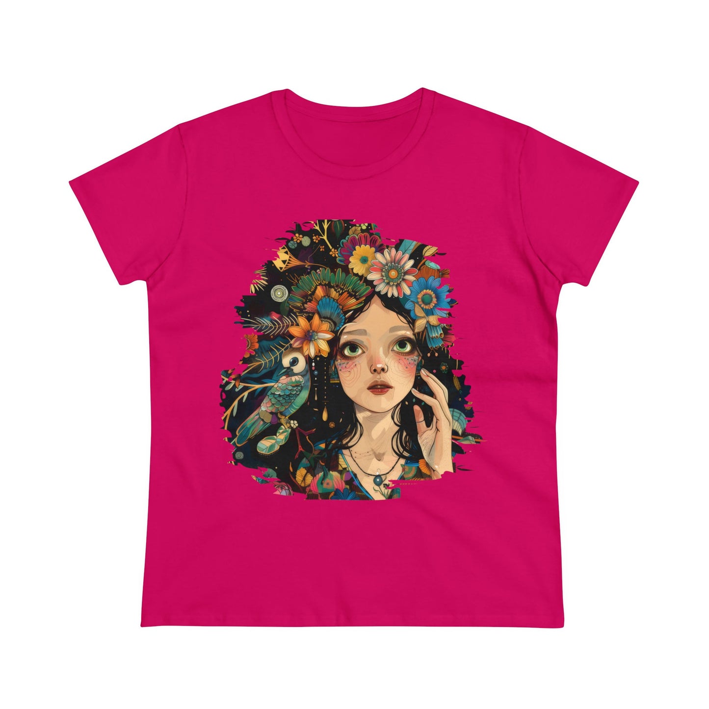 Flower Girl - Women's Midweight Cotton Tee