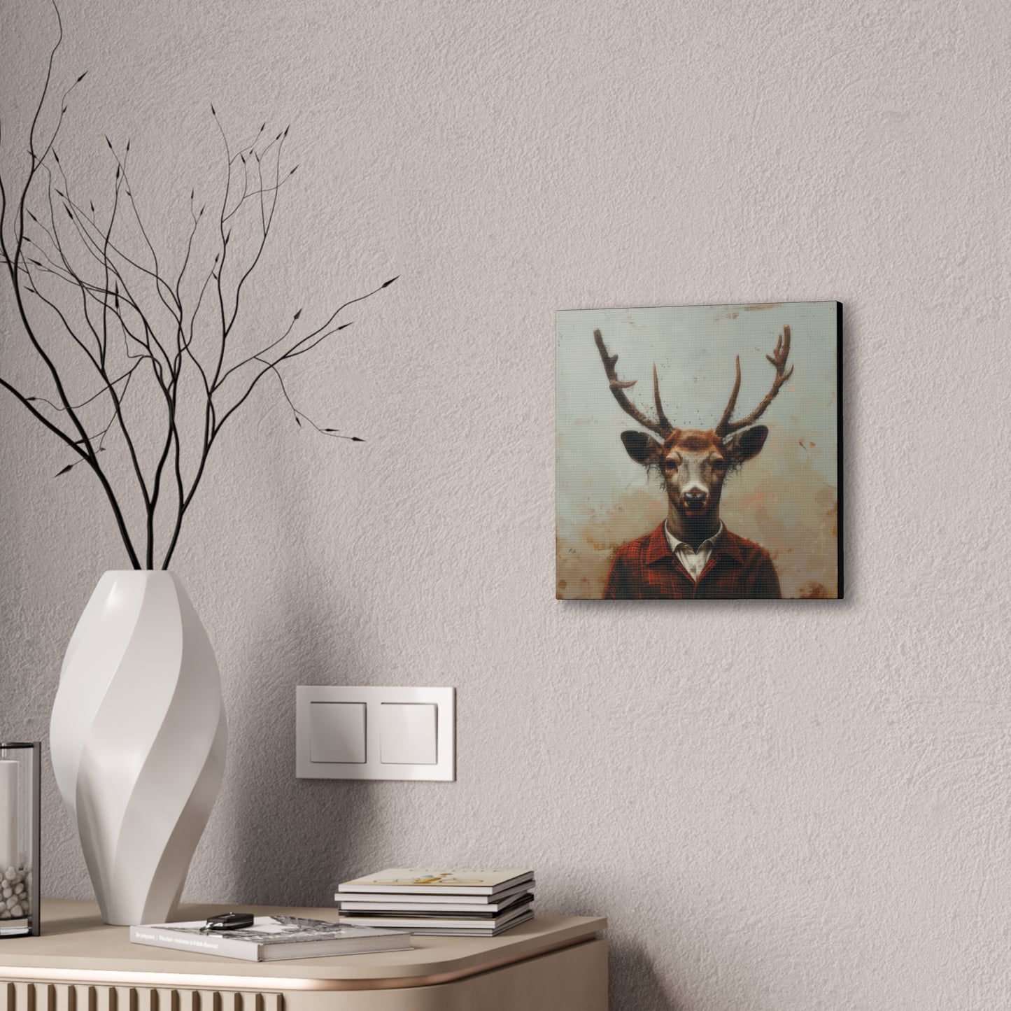 Dapper Deer - Canvas Stretched, 0.75"