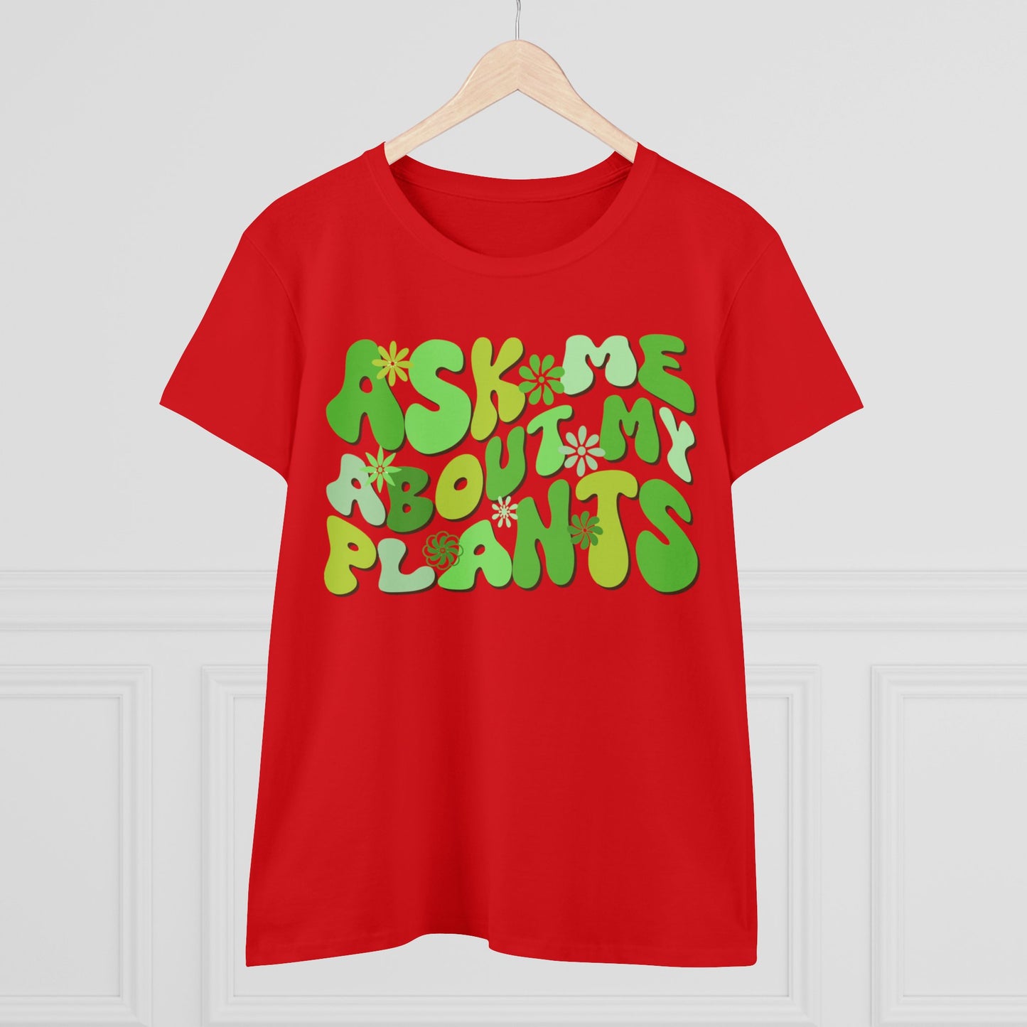 Ask Me About My Plants - Gardening - Women's Midweight Cotton Tee