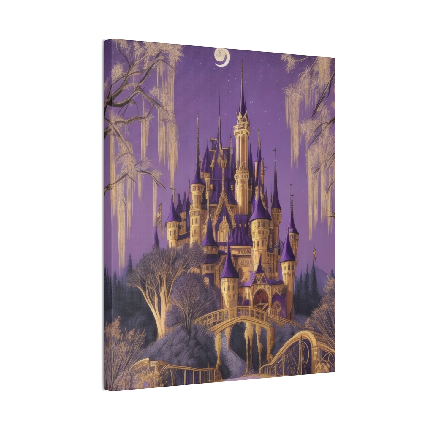 Purple Castle - Canvas Stretched, 0.75"