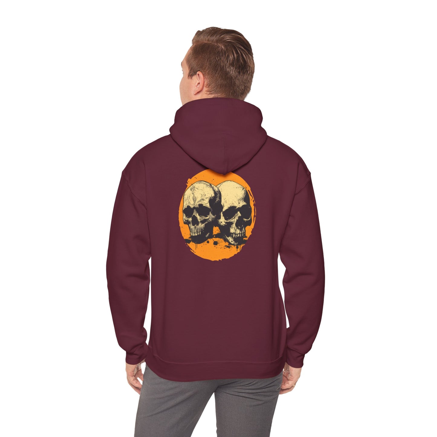 Skulls and Orange - Unisex Heavy Blend™ Hooded Sweatshirt