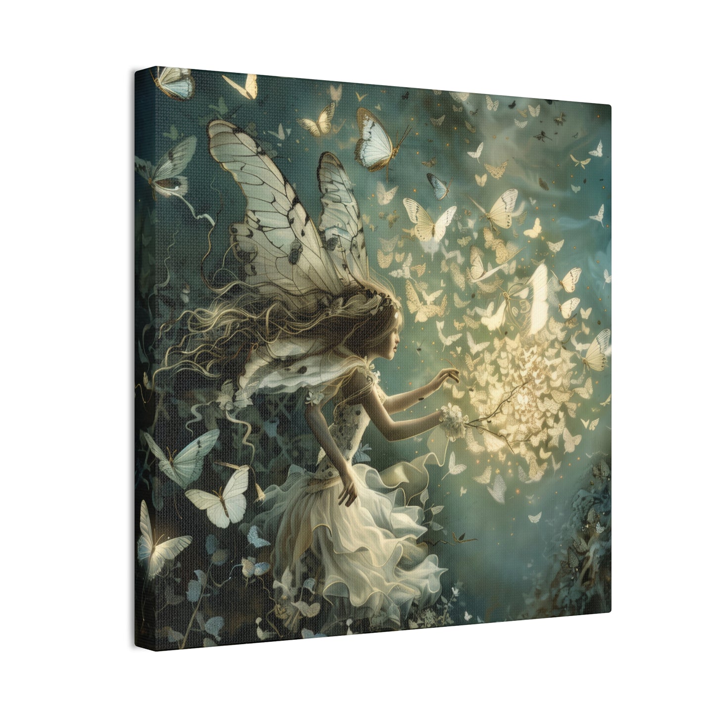 Butterflies and Fairies  - Canvas Stretched, 0.75"