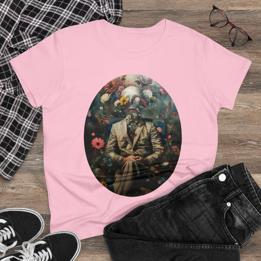 Flowers on My Mind - Women's Midweight Cotton Tee